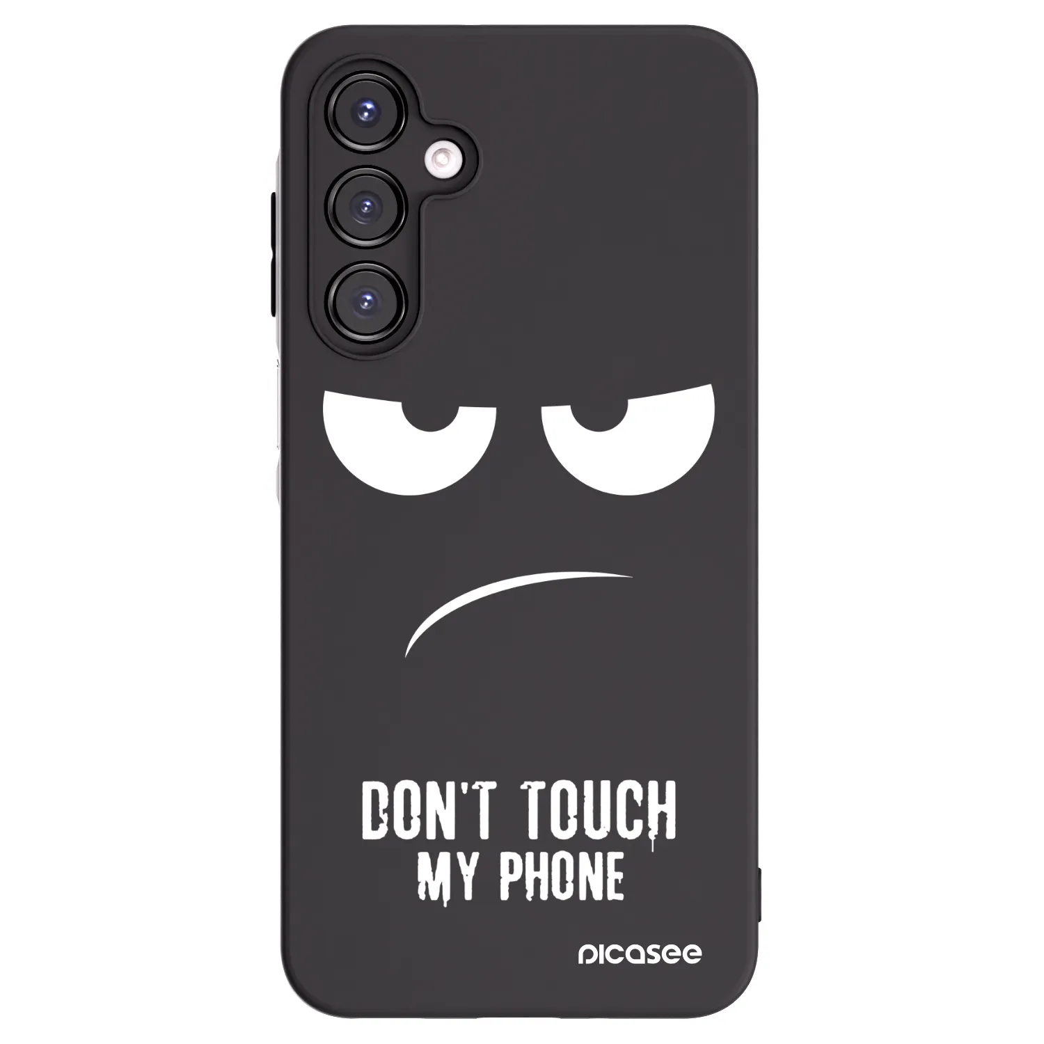 Picasee crna silikonska maskica za Samsung Galaxy A16 5G - Don't Touch My Phone