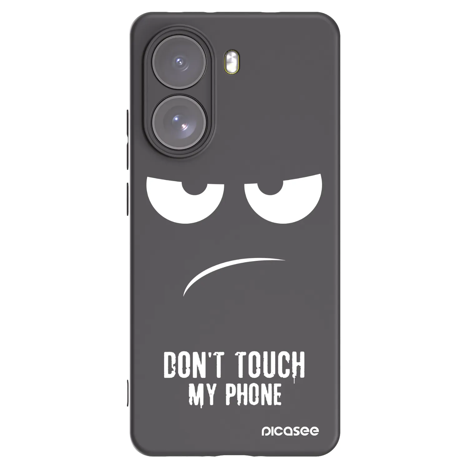 Picasee crna silikonska maskica za Xiaomi Poco X7 - Don't Touch My Phone
