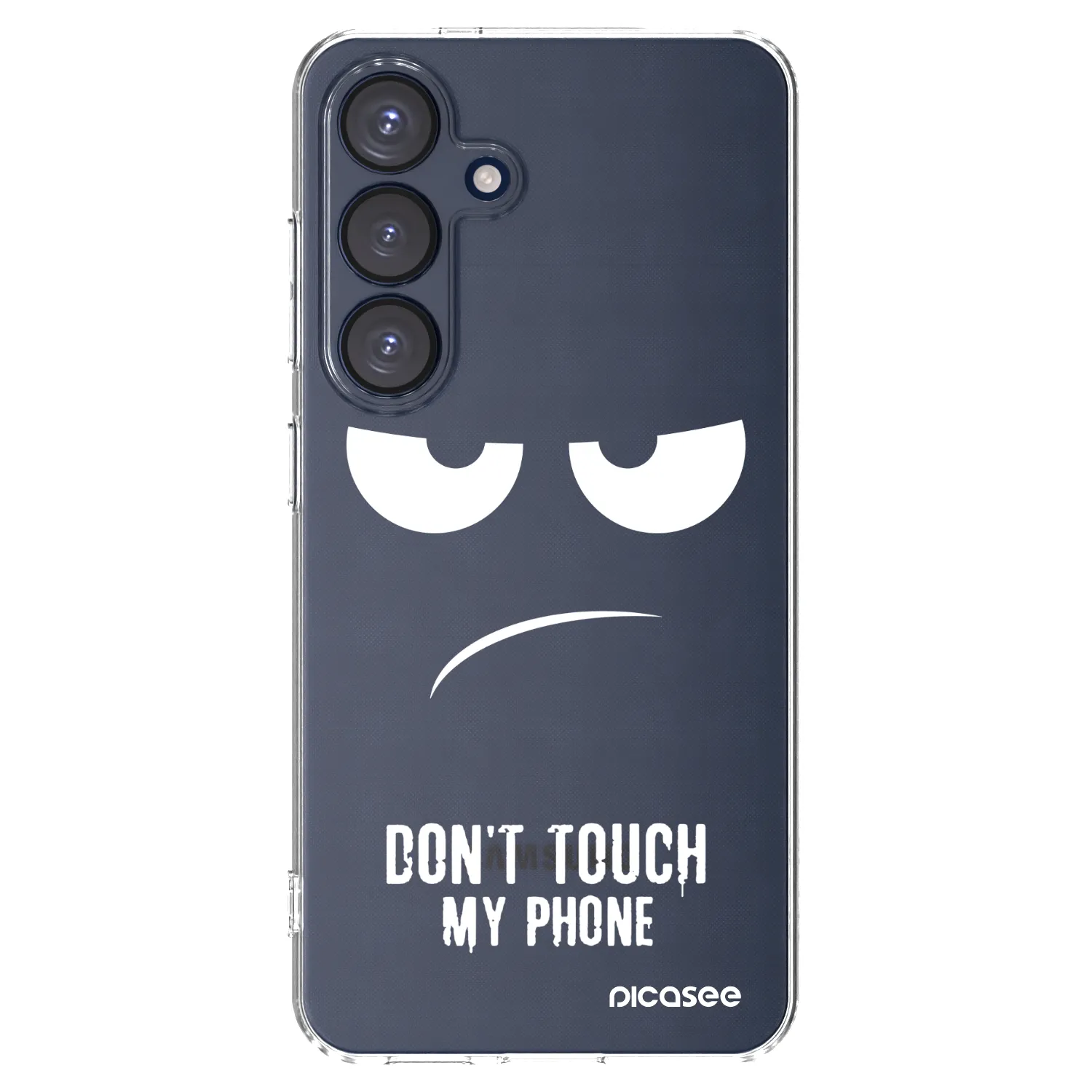 Picasee silikonska prozirna maskica za Samsung Galaxy S25 5G - Don't Touch My Phone