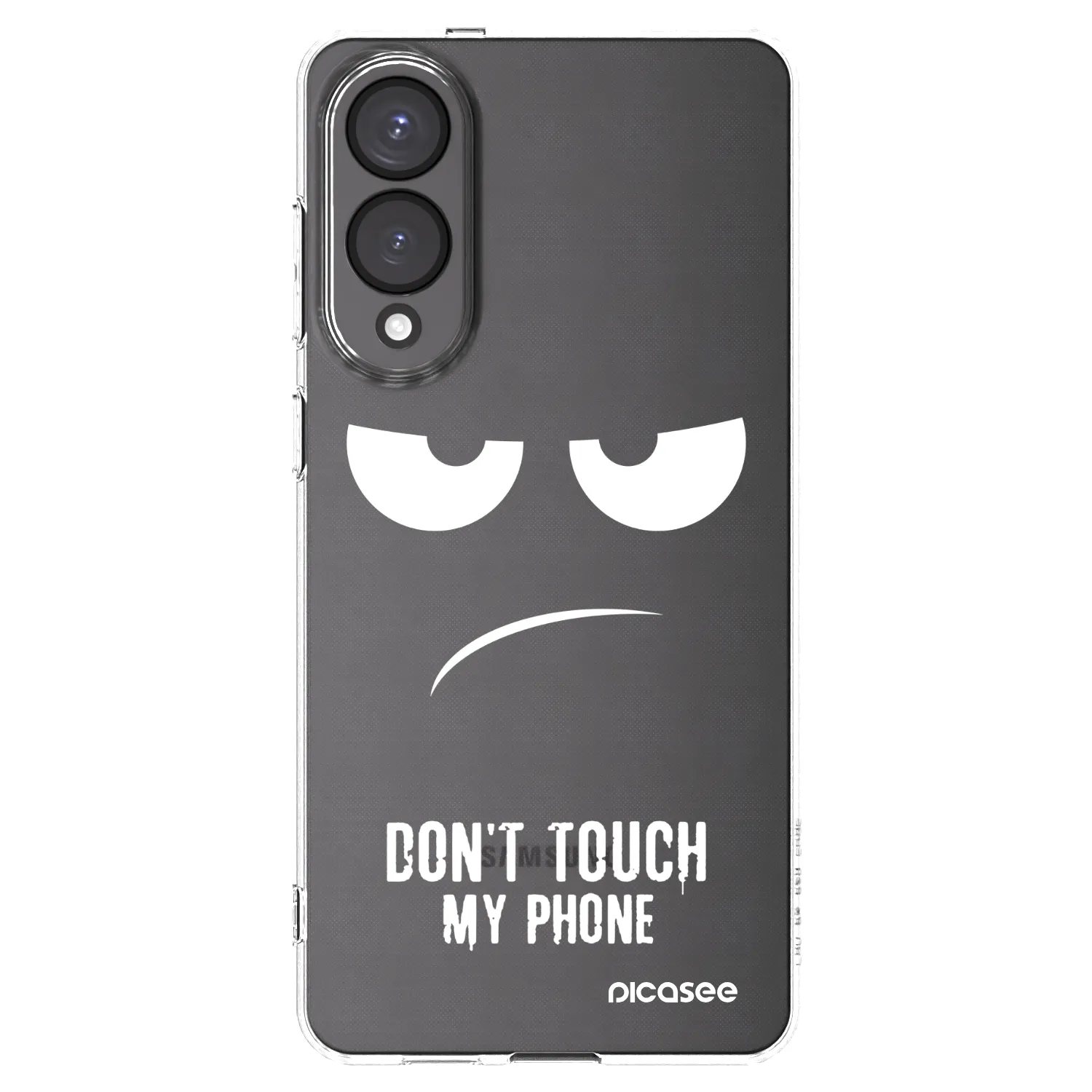Picasee silikonska prozirna maskica za Samsung Galaxy S25 Edge 5G - Don't Touch My Phone