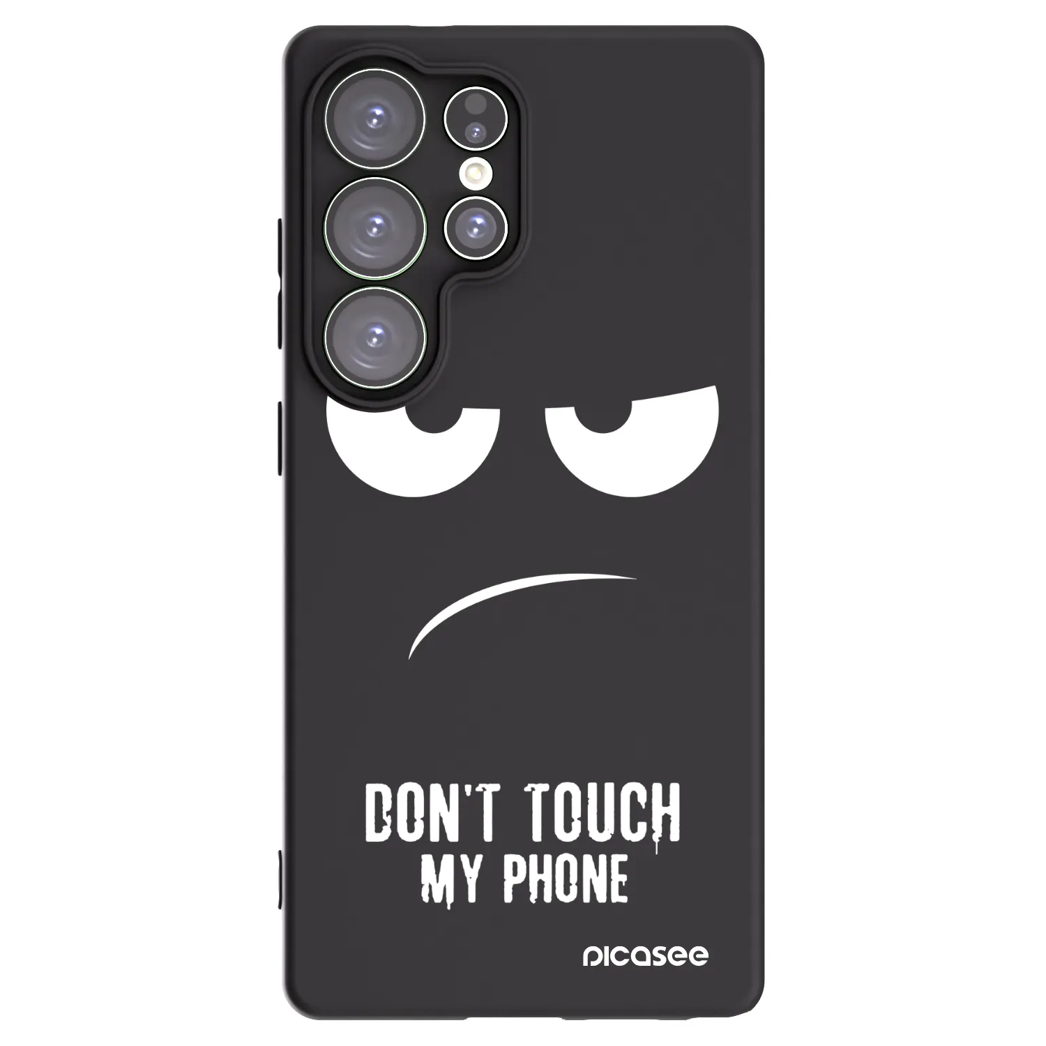 Picasee crna silikonska maskica za Samsung Galaxy S25 Ultra 5G - Don't Touch My Phone