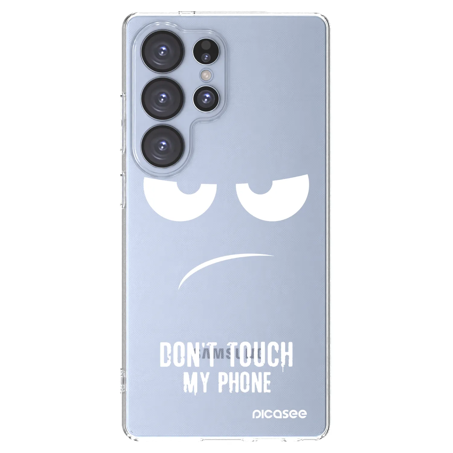 Picasee silikonska prozirna maskica za Samsung Galaxy S25 Ultra 5G - Don't Touch My Phone