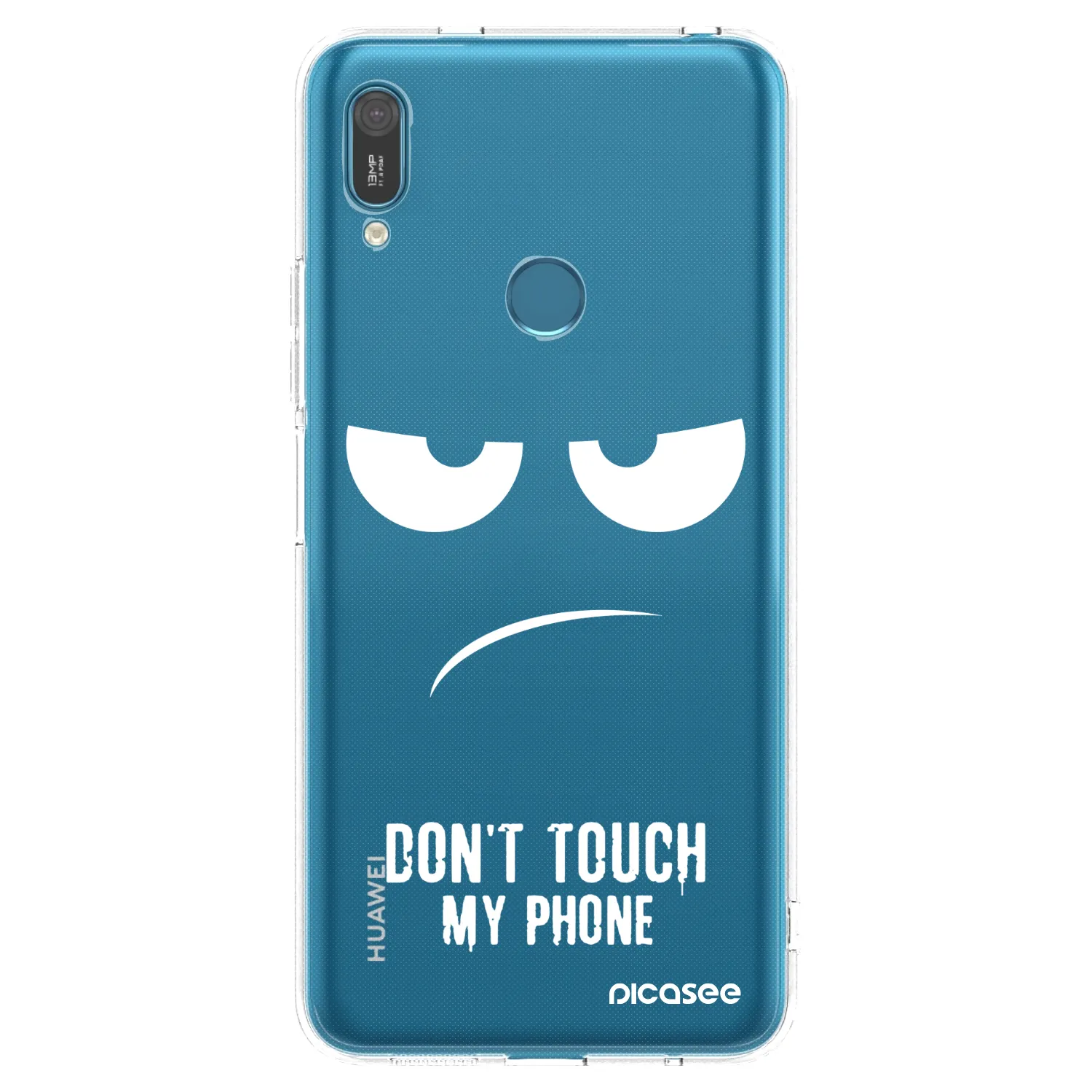 Picasee silikonska prozirna maskica za Huawei Y7 2019 - Don't Touch My Phone
