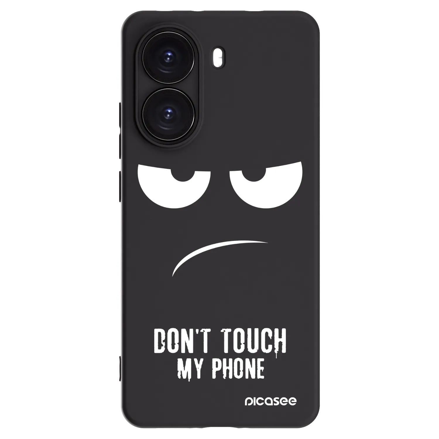 Picasee crna silikonska maskica za Xiaomi Poco X7 Pro 5G - Don't Touch My Phone