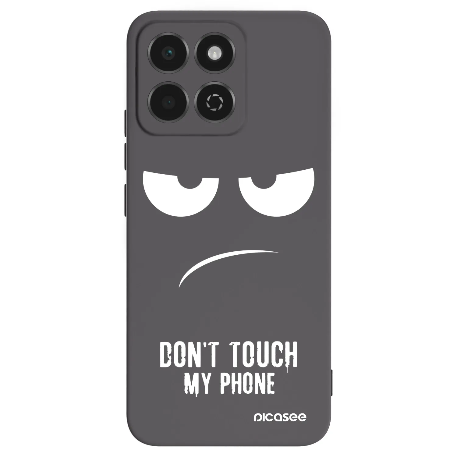 Picasee crna silikonska maskica za Honor 200 Smart 5G - Don't Touch My Phone