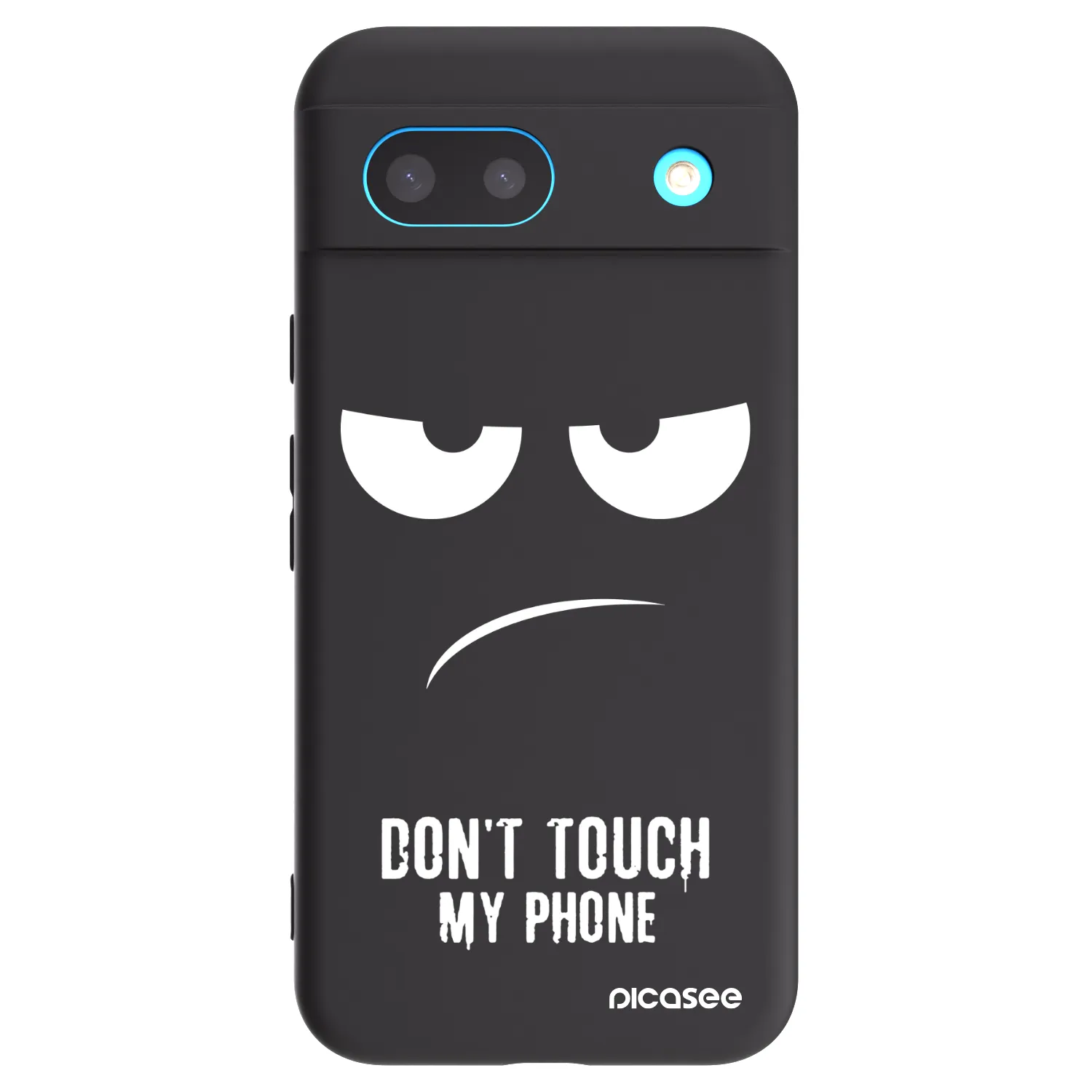 Picasee crna silikonska maskica za Google Pixel 8 - Don't Touch My Phone