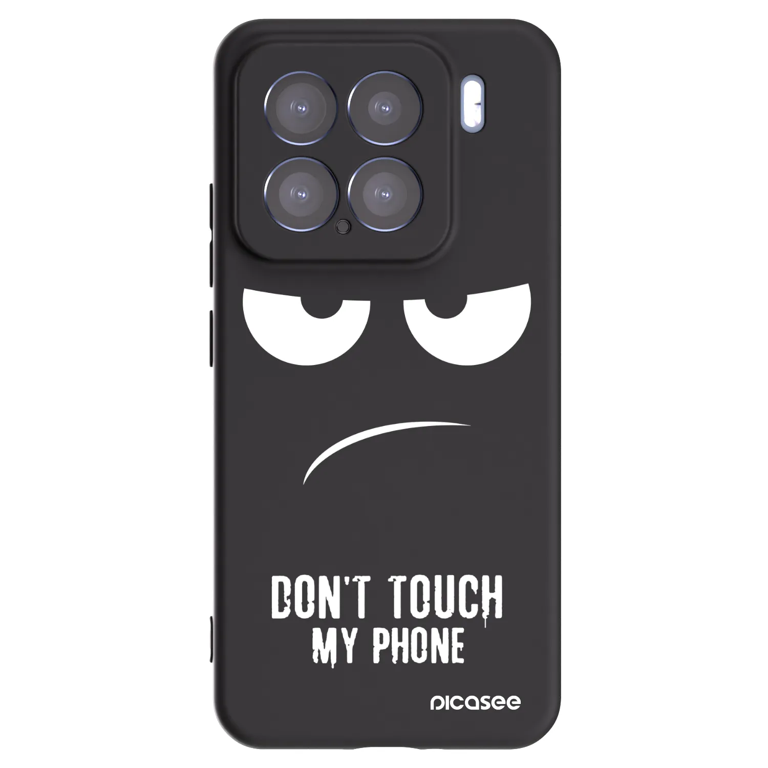 Picasee crna silikonska maskica za Xiaomi 15 - Don't Touch My Phone