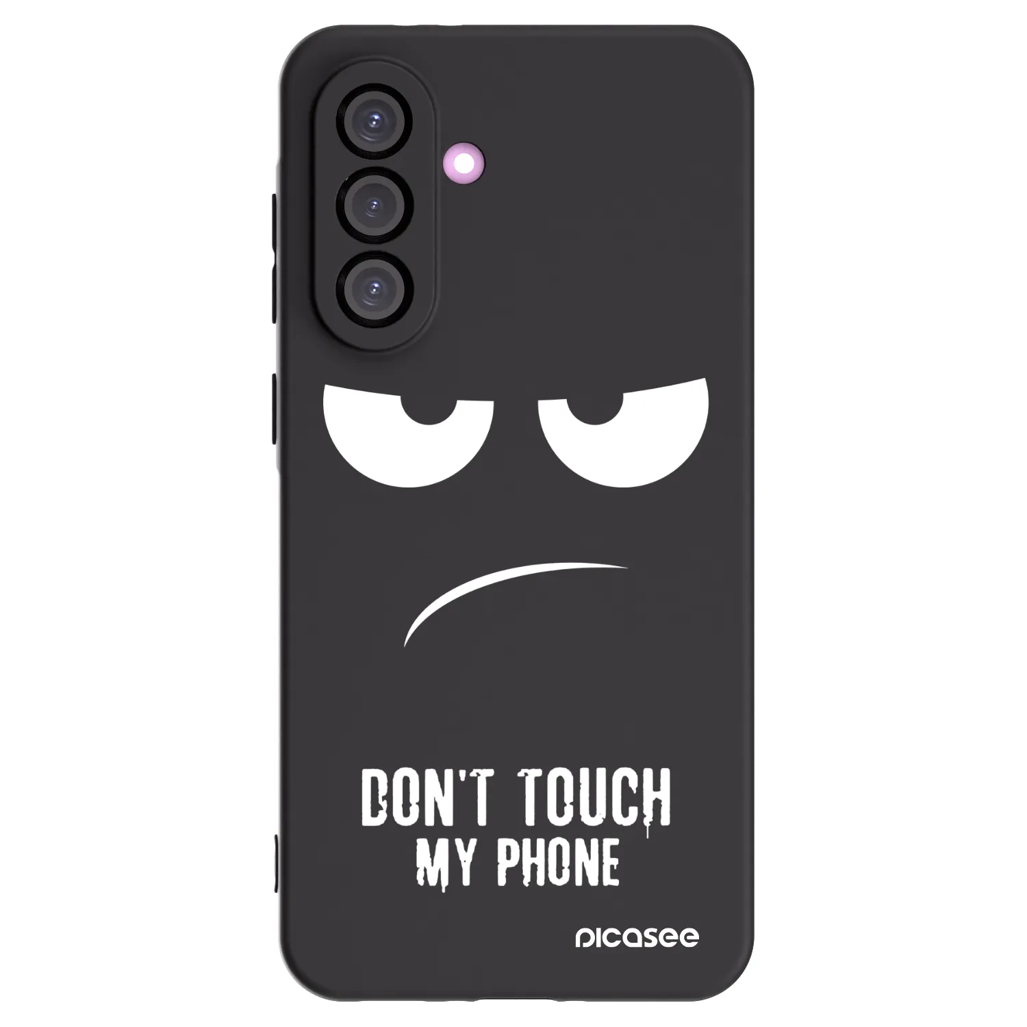 Picasee crna silikonska maskica za Samsung Galaxy A56 5G A566B - Don't Touch My Phone