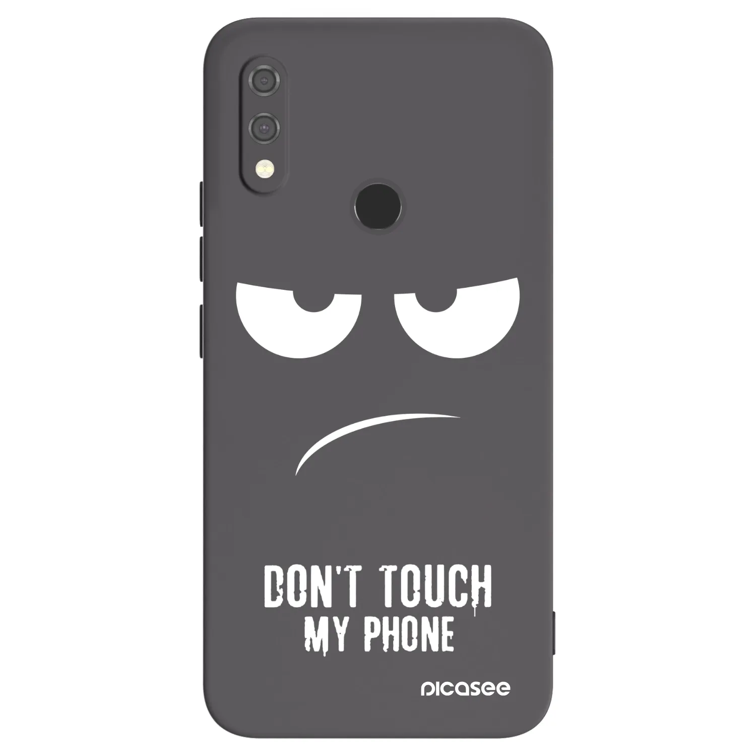 Picasee crna silikonska maskica za Xiaomi Redmi Note 7 - Don't Touch My Phone