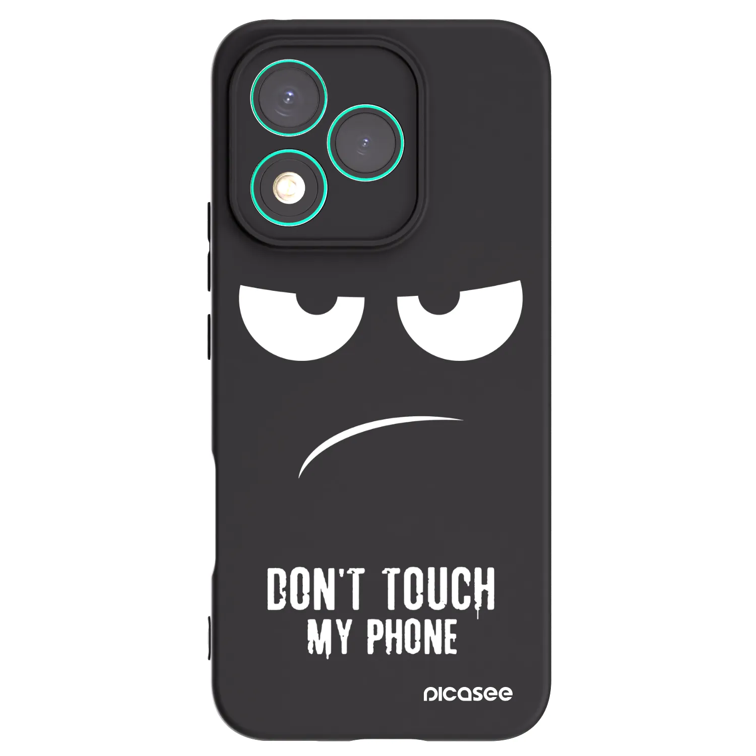 Picasee crna silikonska maskica za Honor 400 Lite 5G - Don't Touch My Phone