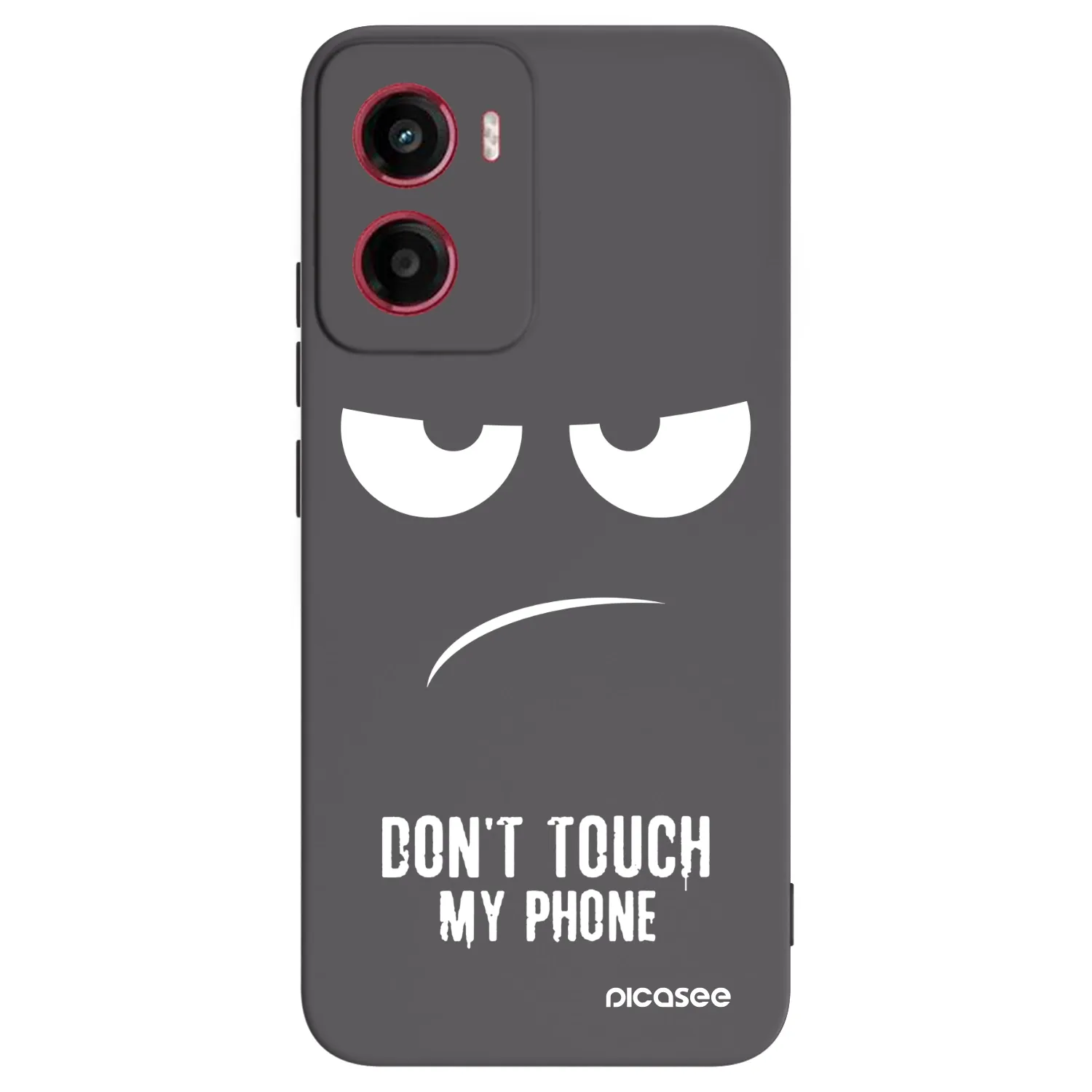 Picasee crna silikonska maskica za Motorola Moto G05 - Don't Touch My Phone