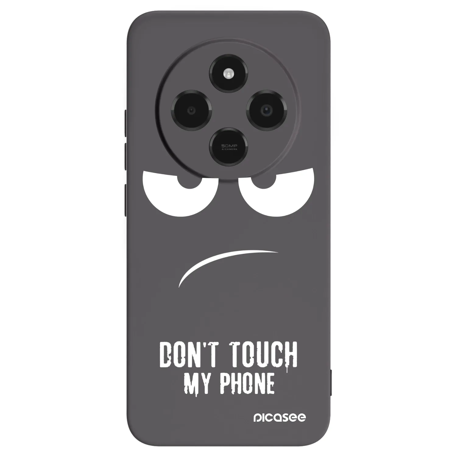 Picasee crna silikonska maskica za Xiaomi Poco C75 - Don't Touch My Phone