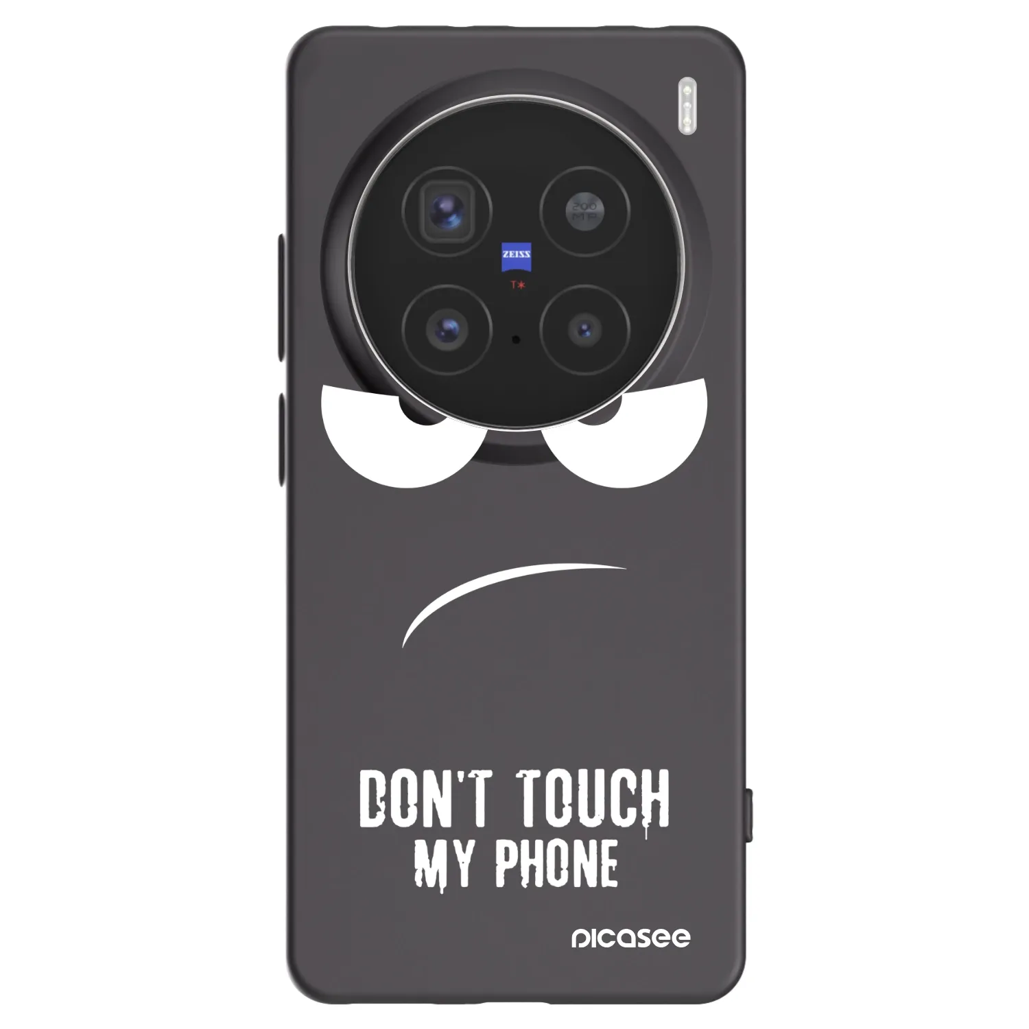 Picasee crna silikonska maskica za Vivo X200 Pro - Don't Touch My Phone