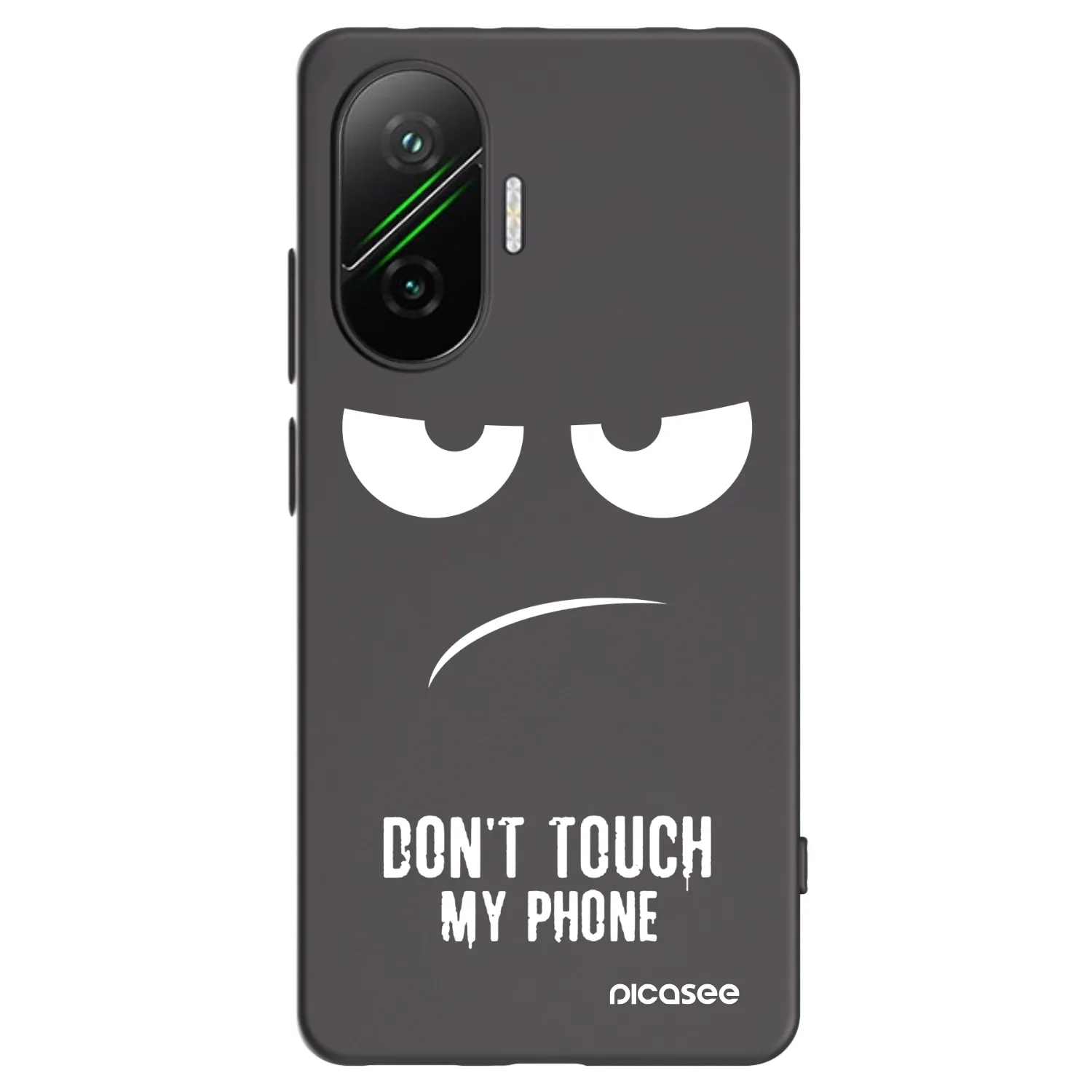Picasee crna silikonska maskica za Xiaomi Poco F7 Pro 5G - Don't Touch My Phone