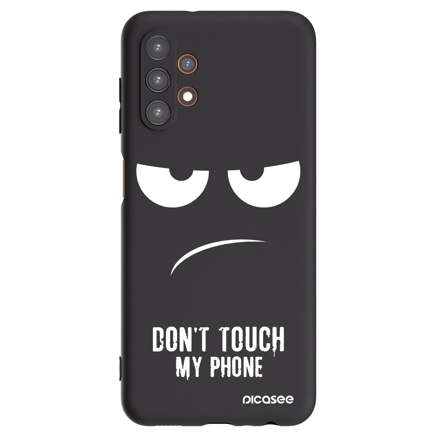 Picasee crna silikonska maskica za Samsung Galaxy A13 5G - Don't Touch My Phone