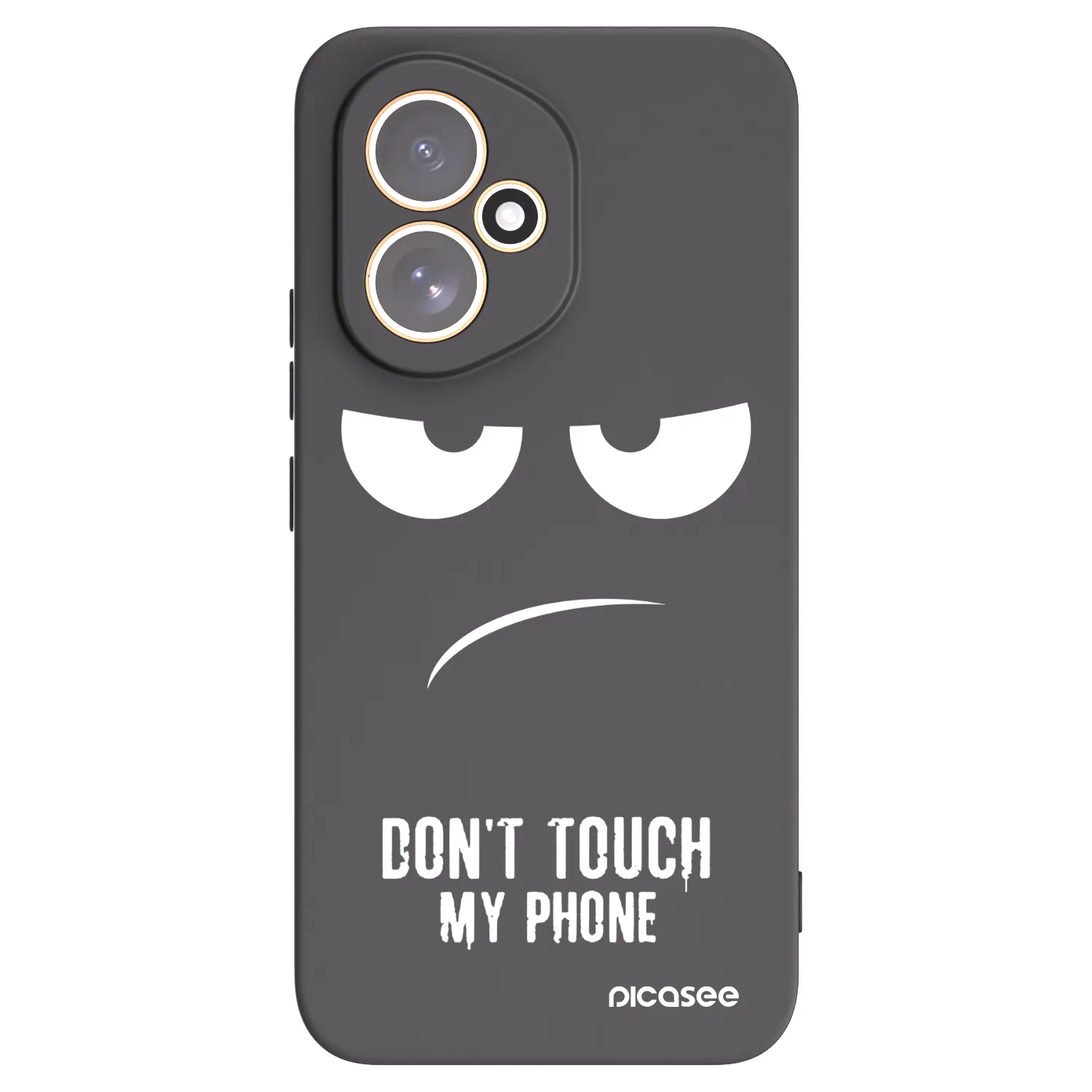 Picasee crna silikonska maskica za Honor 400 5G - Don't Touch My Phone