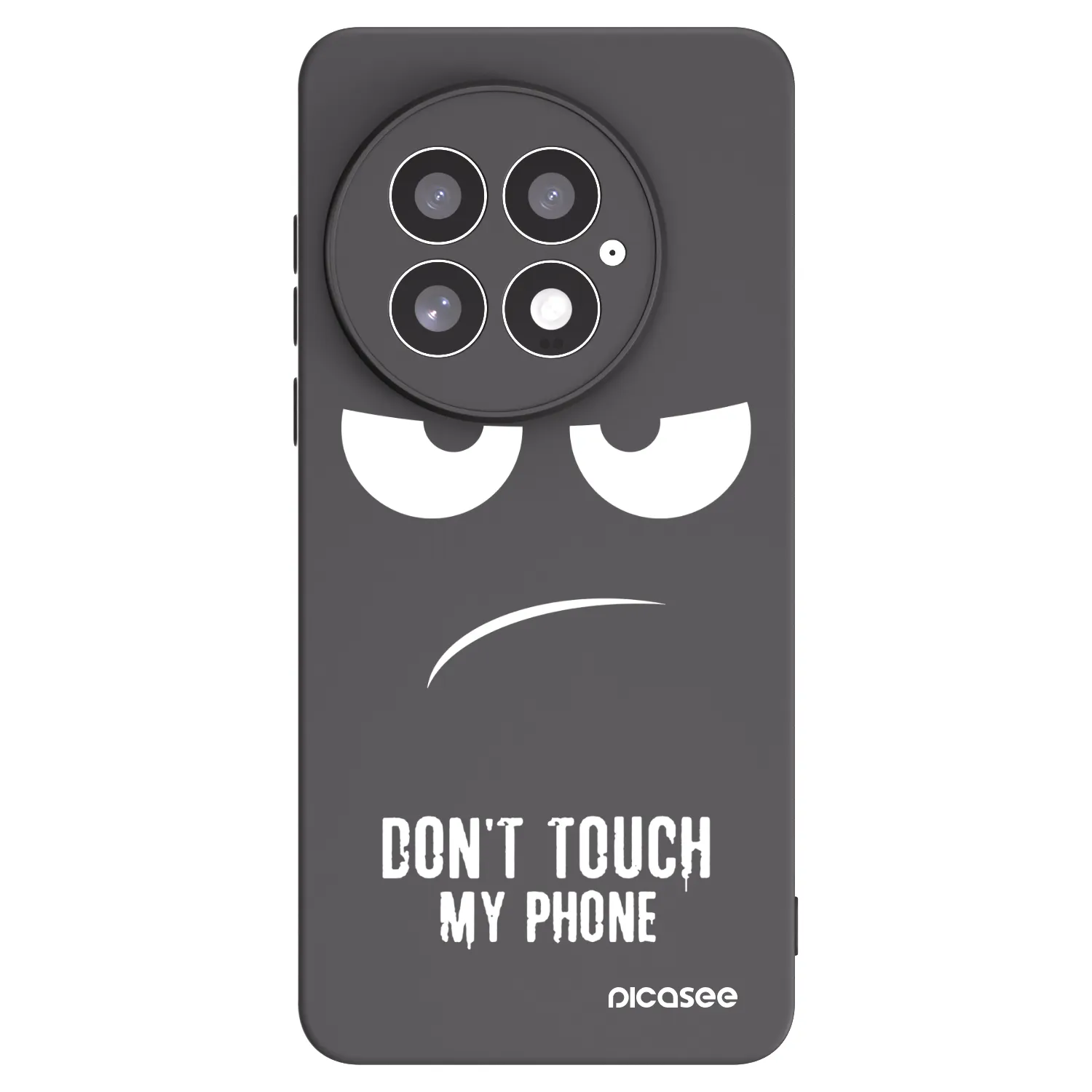 Picasee crna silikonska maskica za OnePlus 13 5G - Don't Touch My Phone