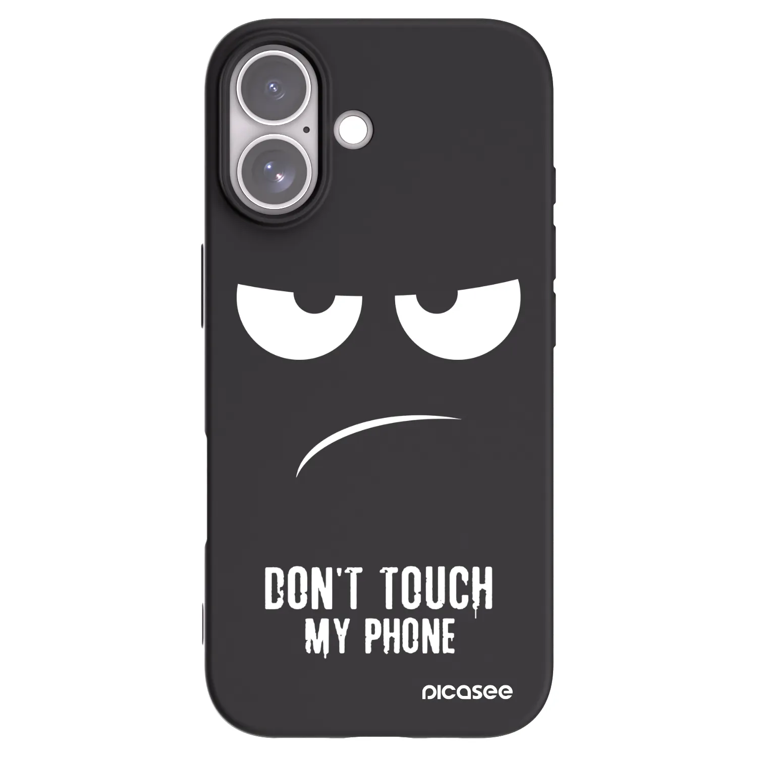 Picasee crna silikonska maskica za Apple iPhone 17 - Don't Touch My Phone