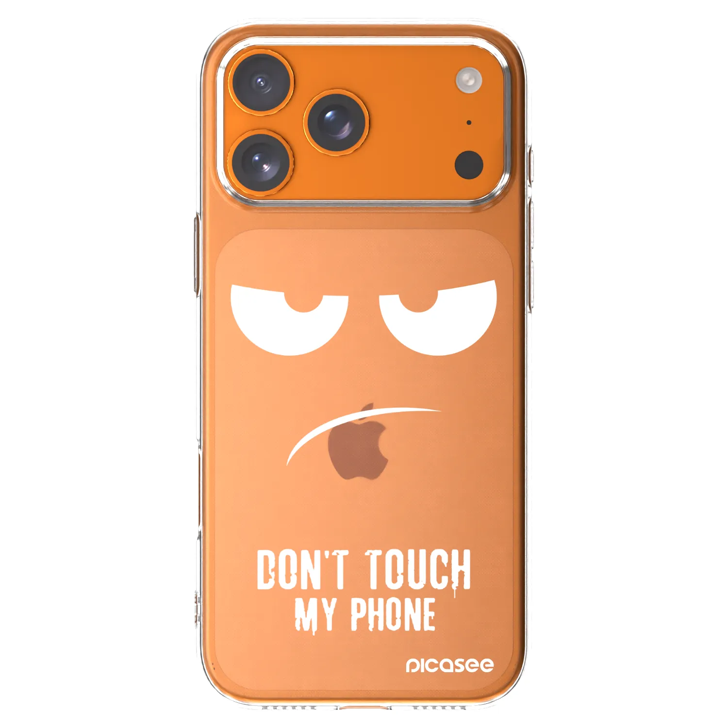 Picasee silikonska prozirna maskica za Apple iPhone 17 Pro Max - Don't Touch My Phone