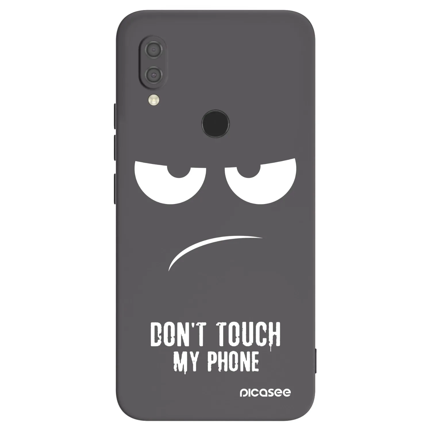 Picasee crna silikonska maskica za Xiaomi Redmi 7 - Don't Touch My Phone