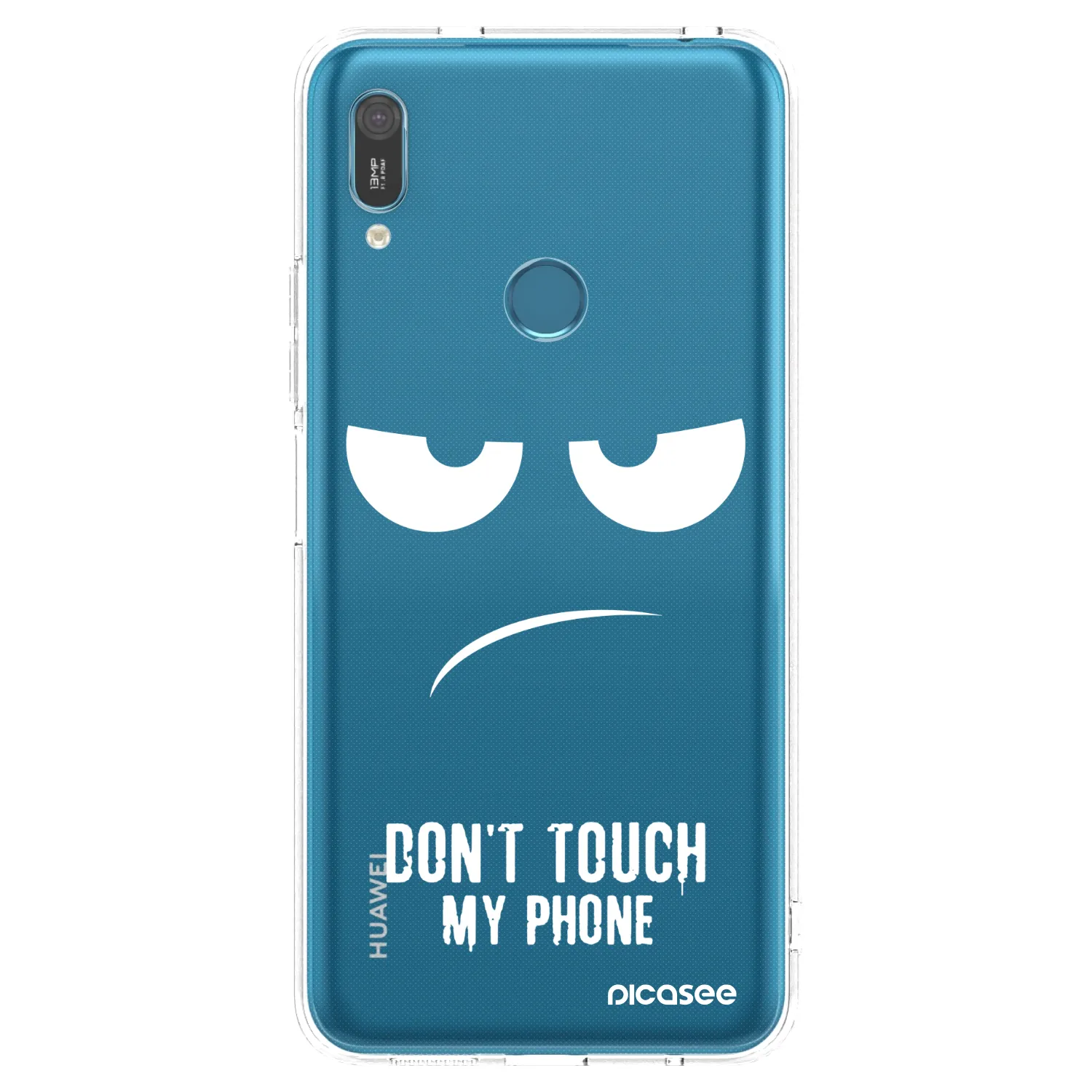 Picasee silikonska prozirna maskica za Huawei Y6 2019 - Don't Touch My Phone