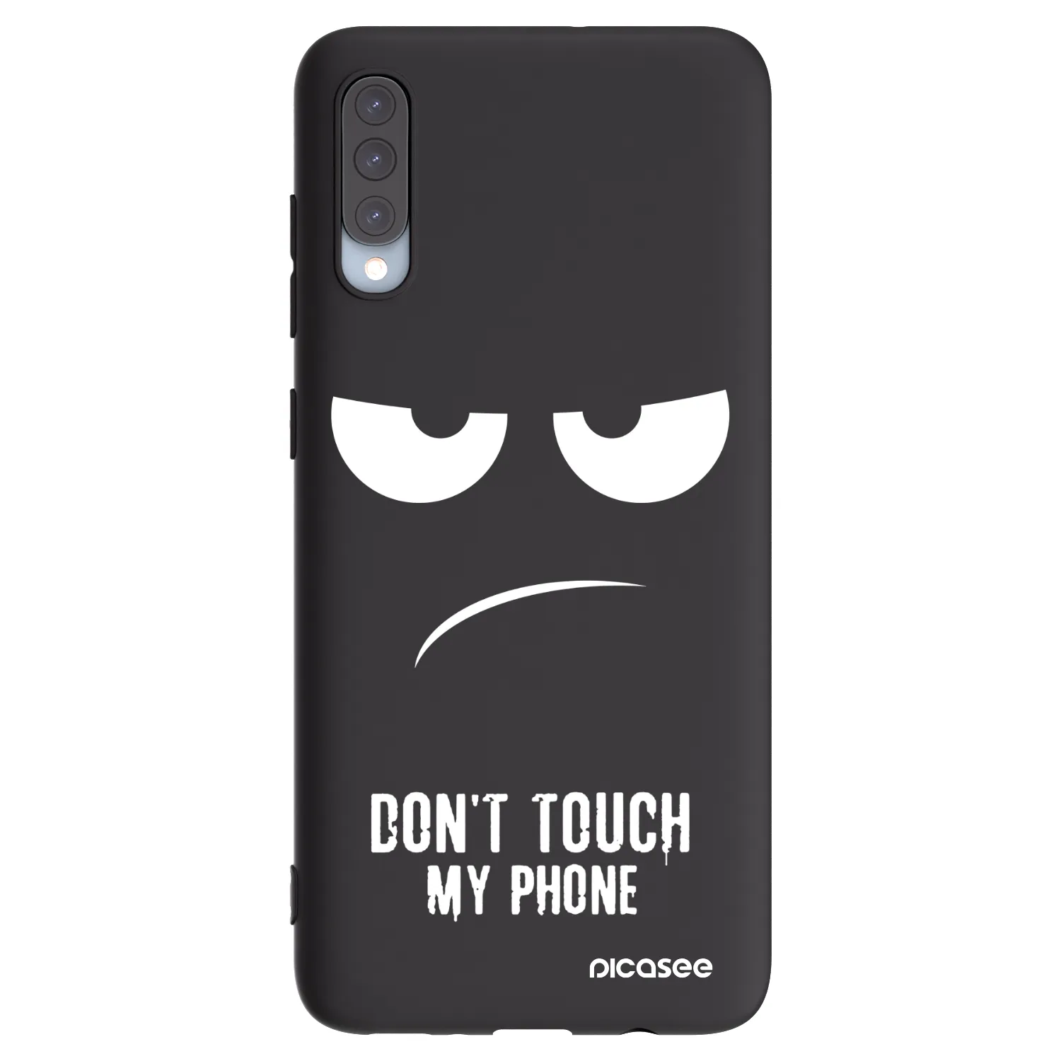 Picasee crna silikonska maskica za Samsung Galaxy A70 A705F - Don't Touch My Phone
