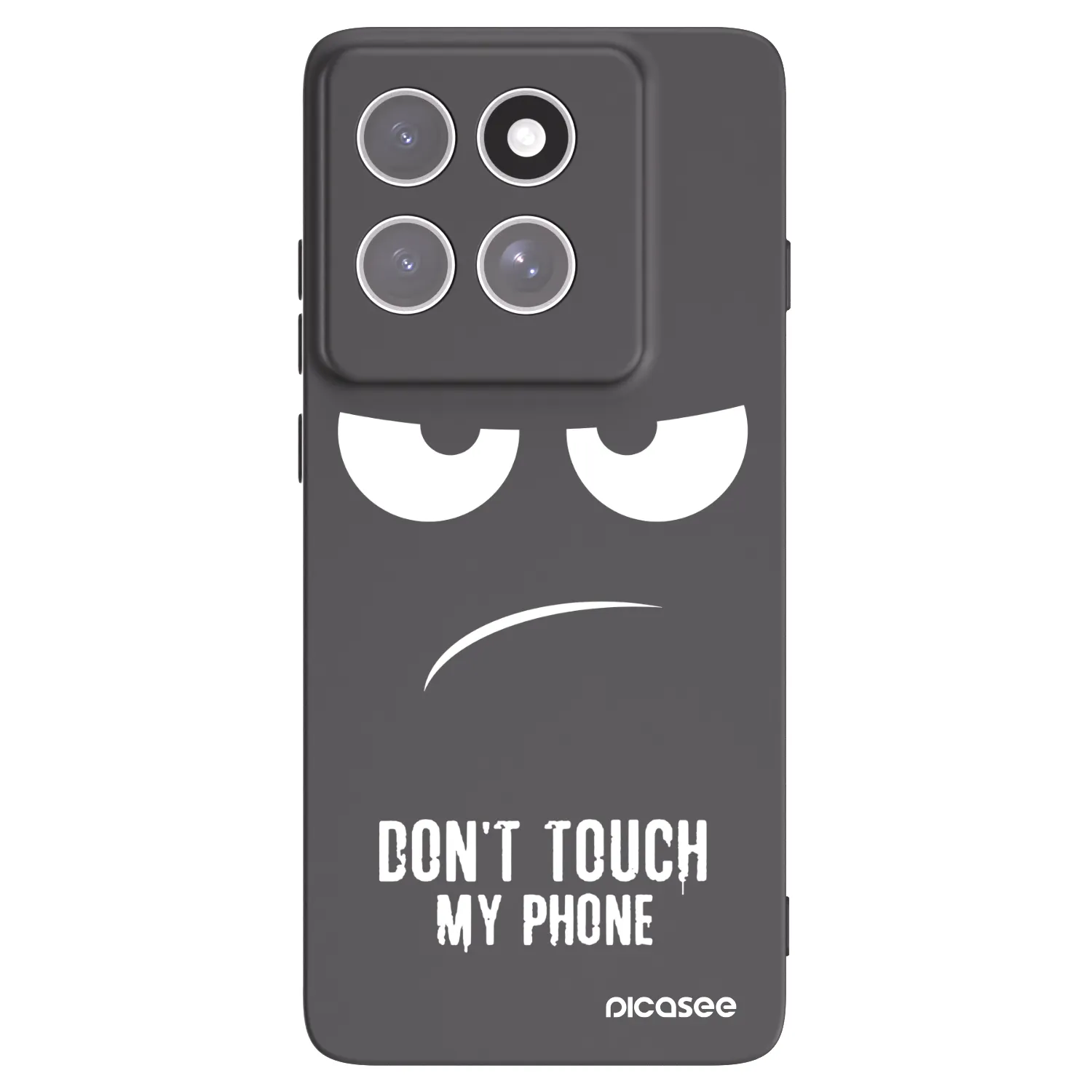 Picasee crna silikonska maskica za Motorola Edge 60 Pro - Don't Touch My Phone