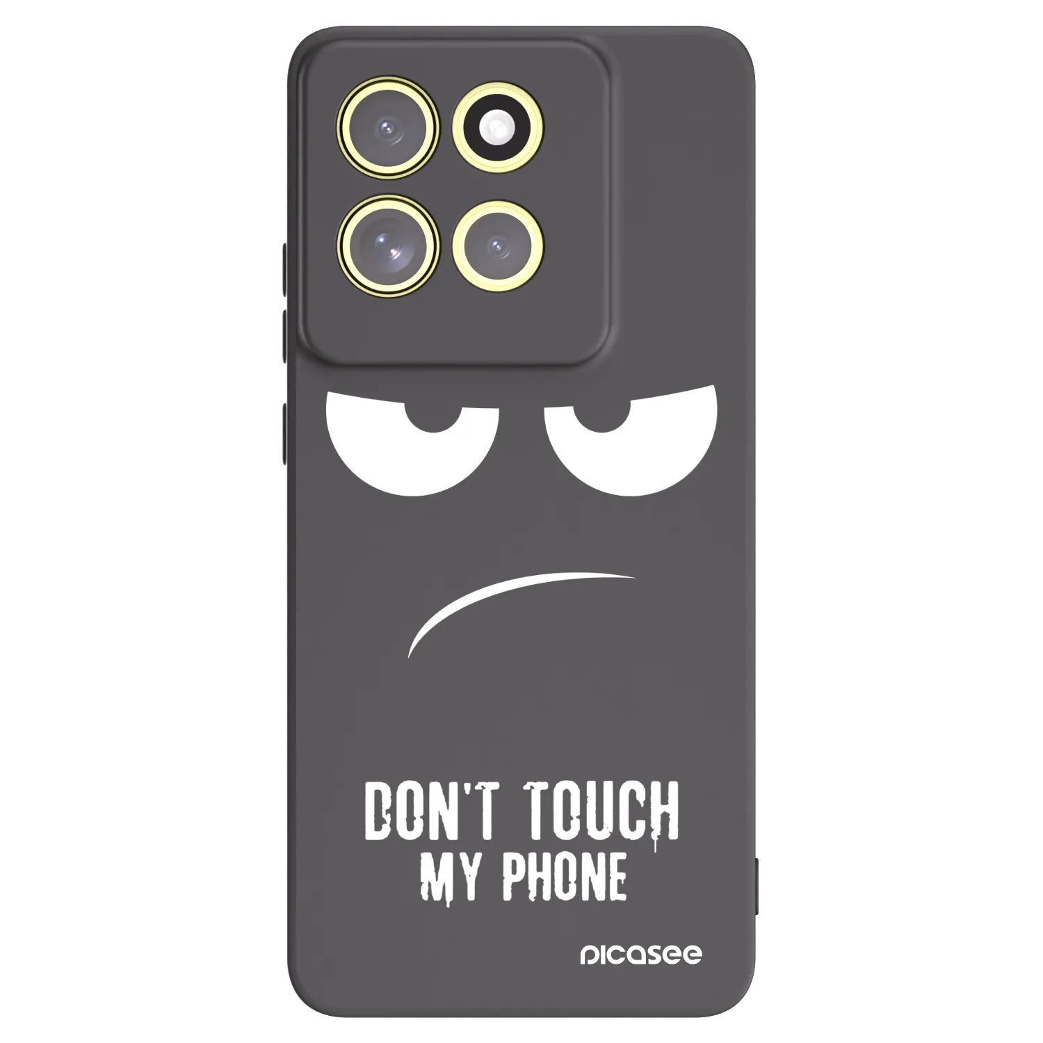 Picasee crna silikonska maskica za Motorola Moto G86 5G - Don't Touch My Phone