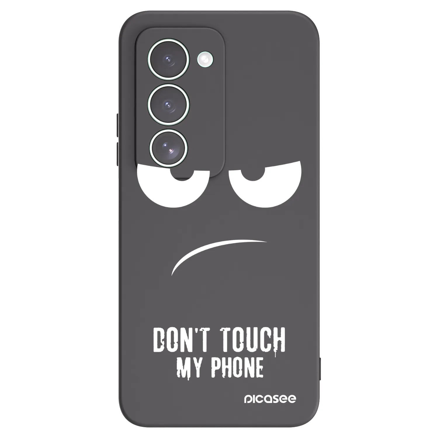 Picasee crna silikonska maskica za Xiaomi Redmi 15 5G - Don't Touch My Phone