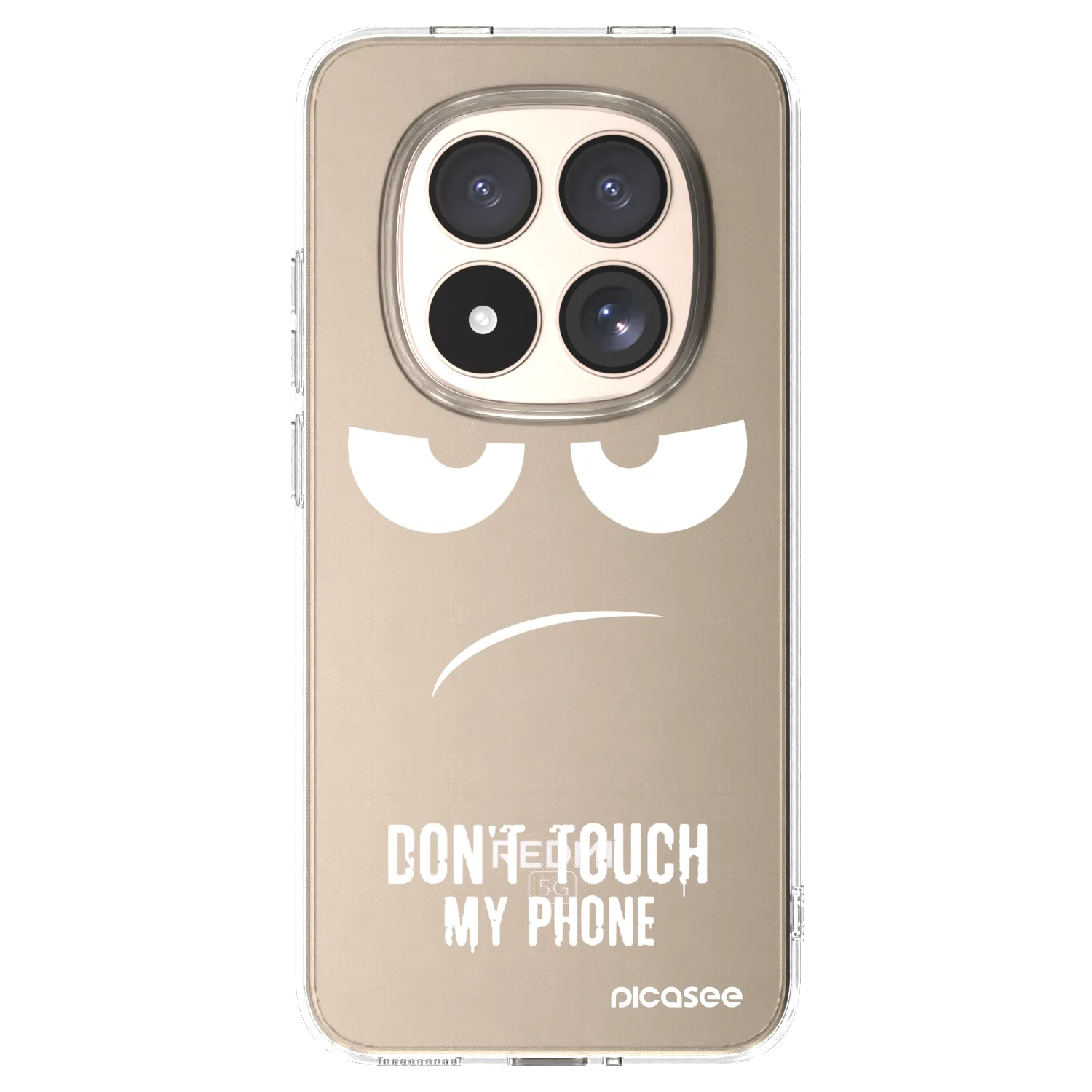 Picasee silikonska prozirna maskica za Xiaomi Redmi Note 15 Pro 4G - Don't Touch My Phone