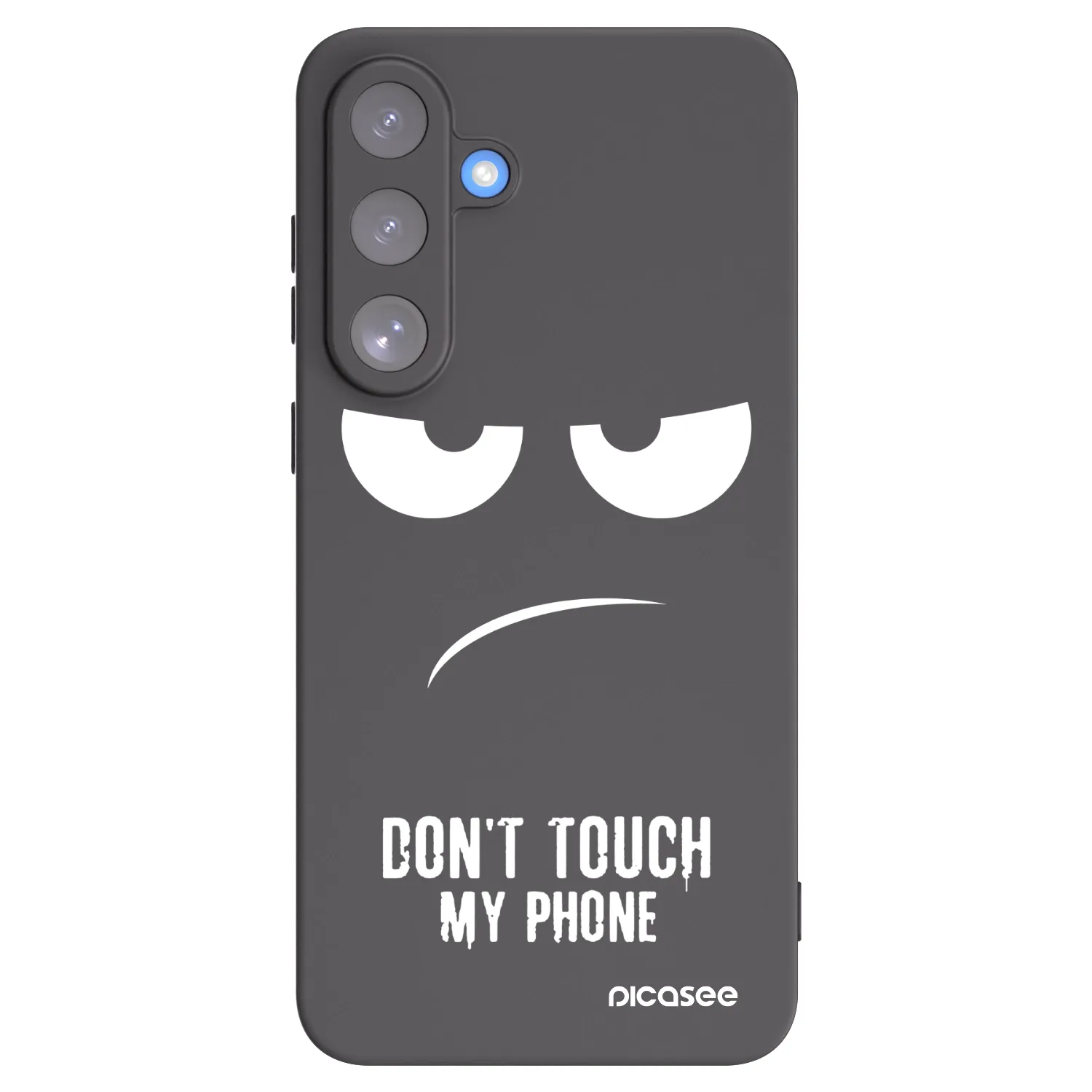 Picasee crna silikonska maskica za Samsung Galaxy S25 FE 5G - Don't Touch My Phone