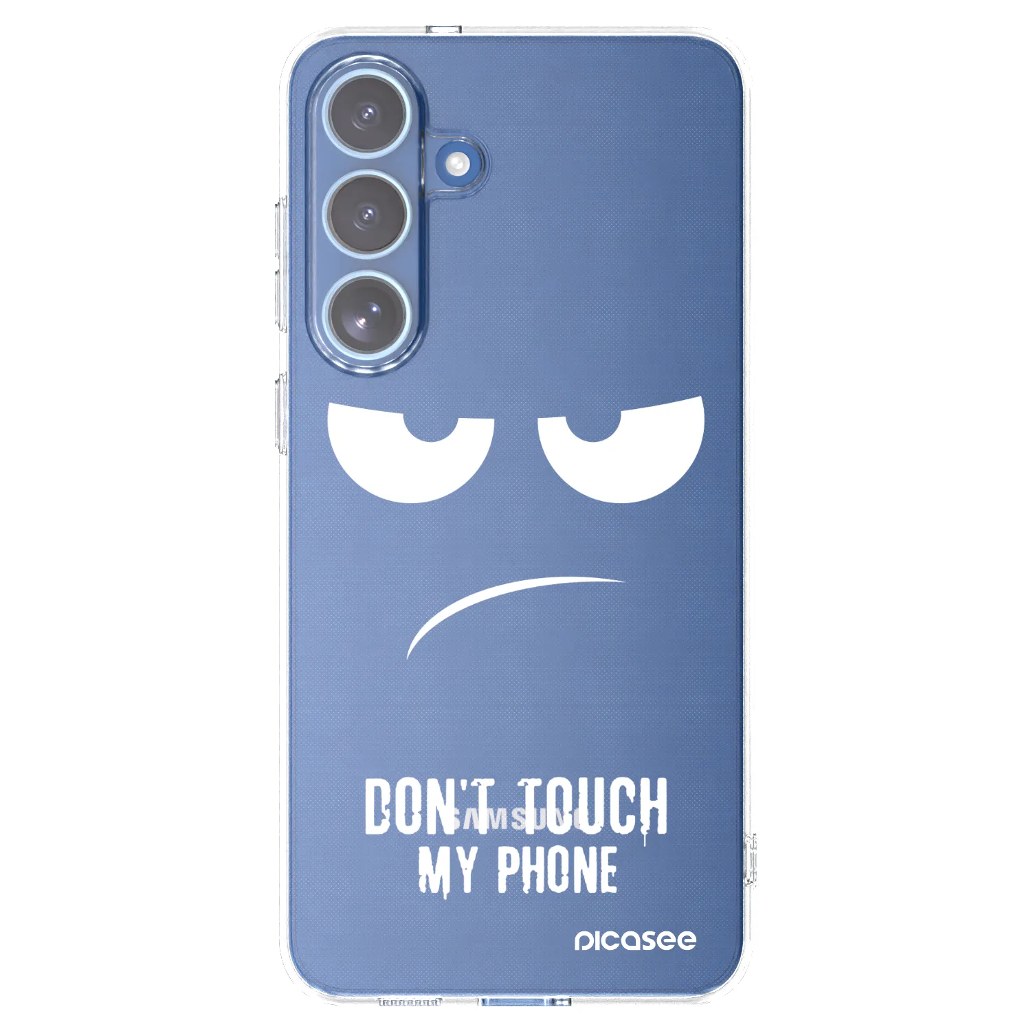 Picasee silikonska prozirna maskica za Samsung Galaxy S25 FE 5G - Don't Touch My Phone