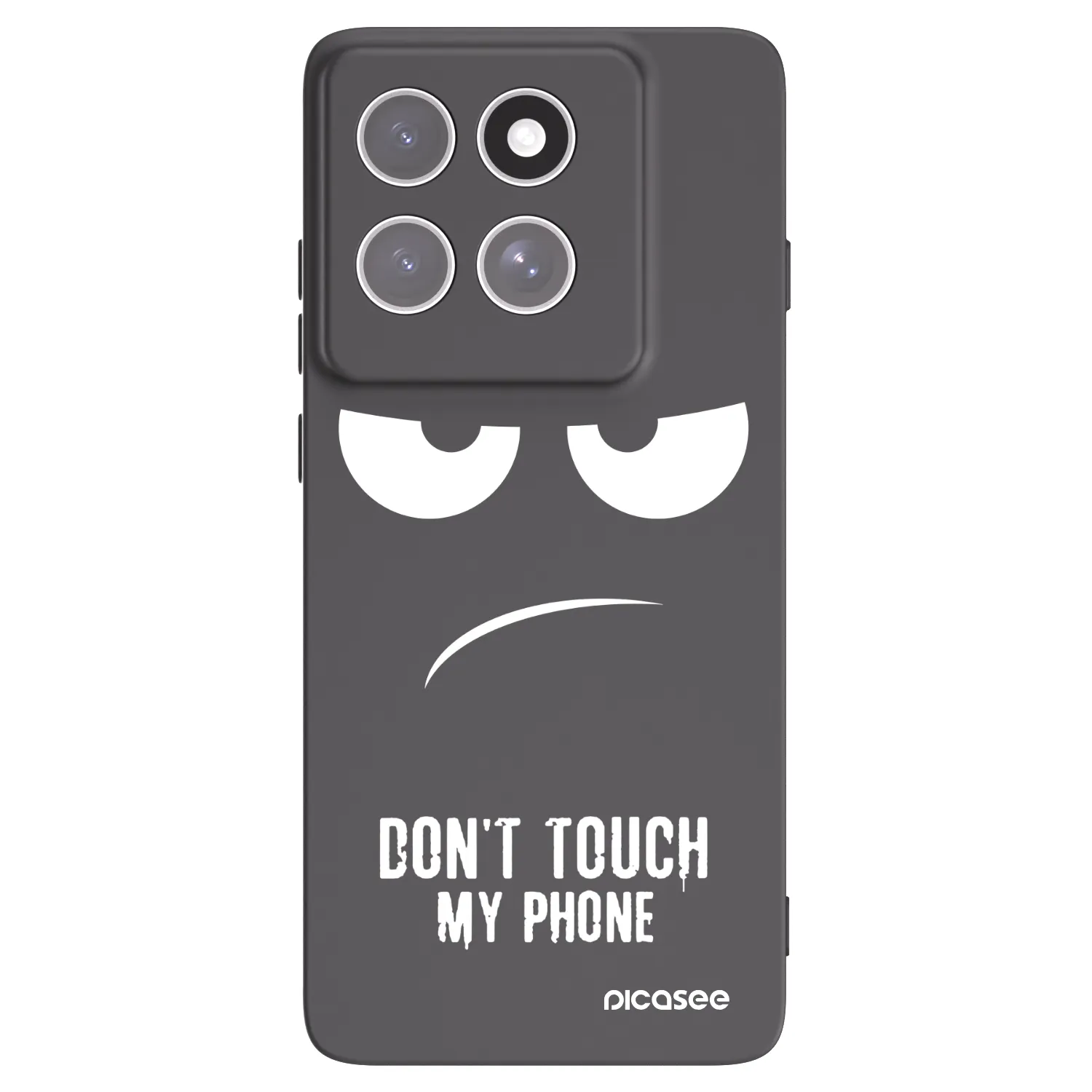 Picasee crna silikonska maskica za Motorola Edge 60 Fusion - Don't Touch My Phone