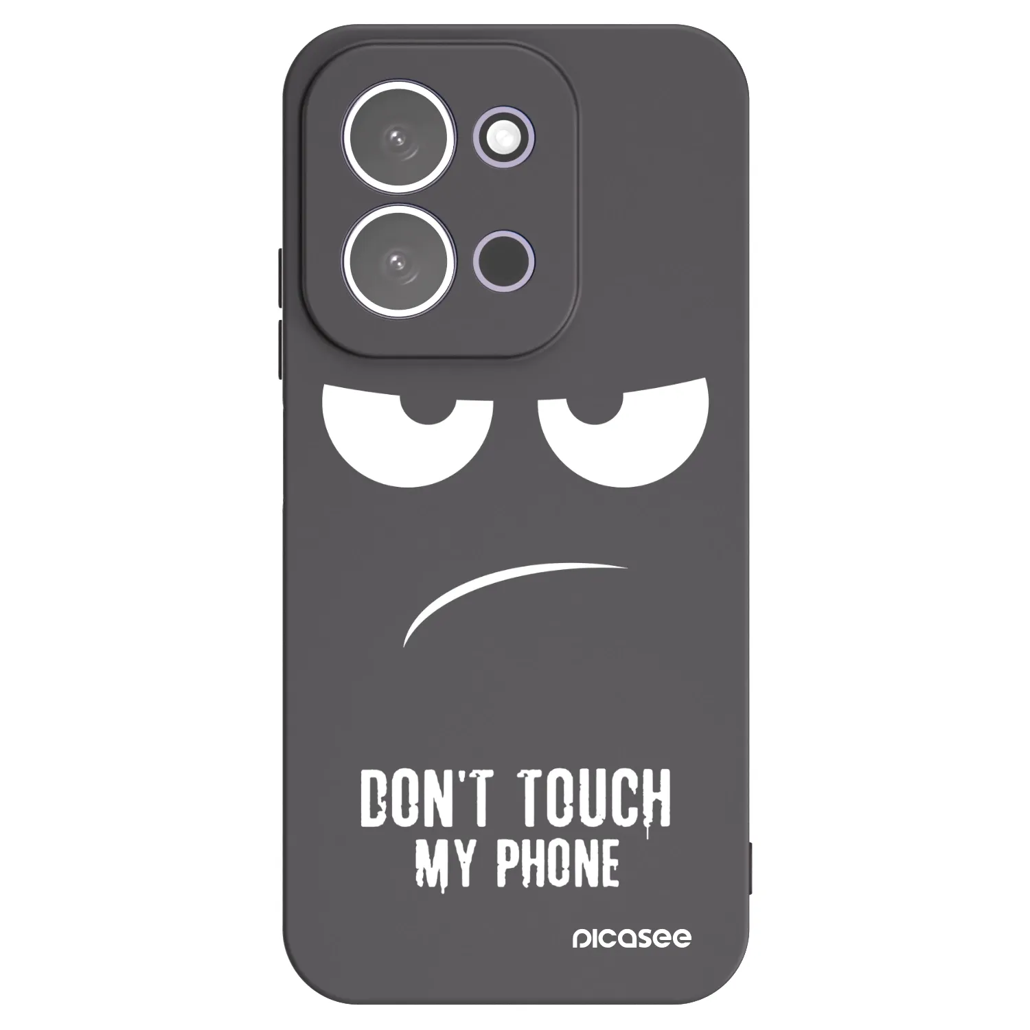 Picasee crna silikonska maskica za Xiaomi Redmi 15C 5G - Don't Touch My Phone