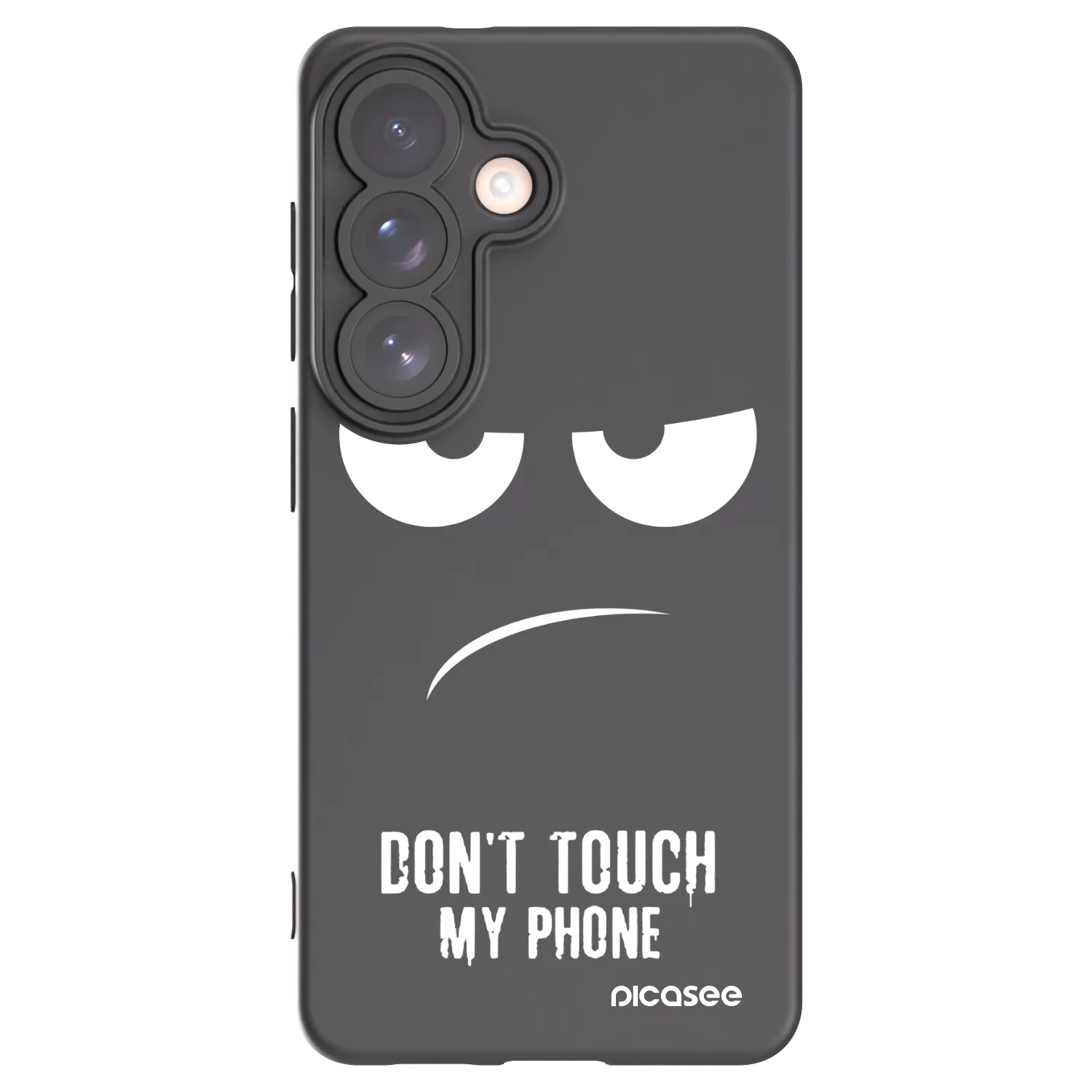 Picasee crna silikonska maskica za Samsung Galaxy S26 - Don't Touch My Phone