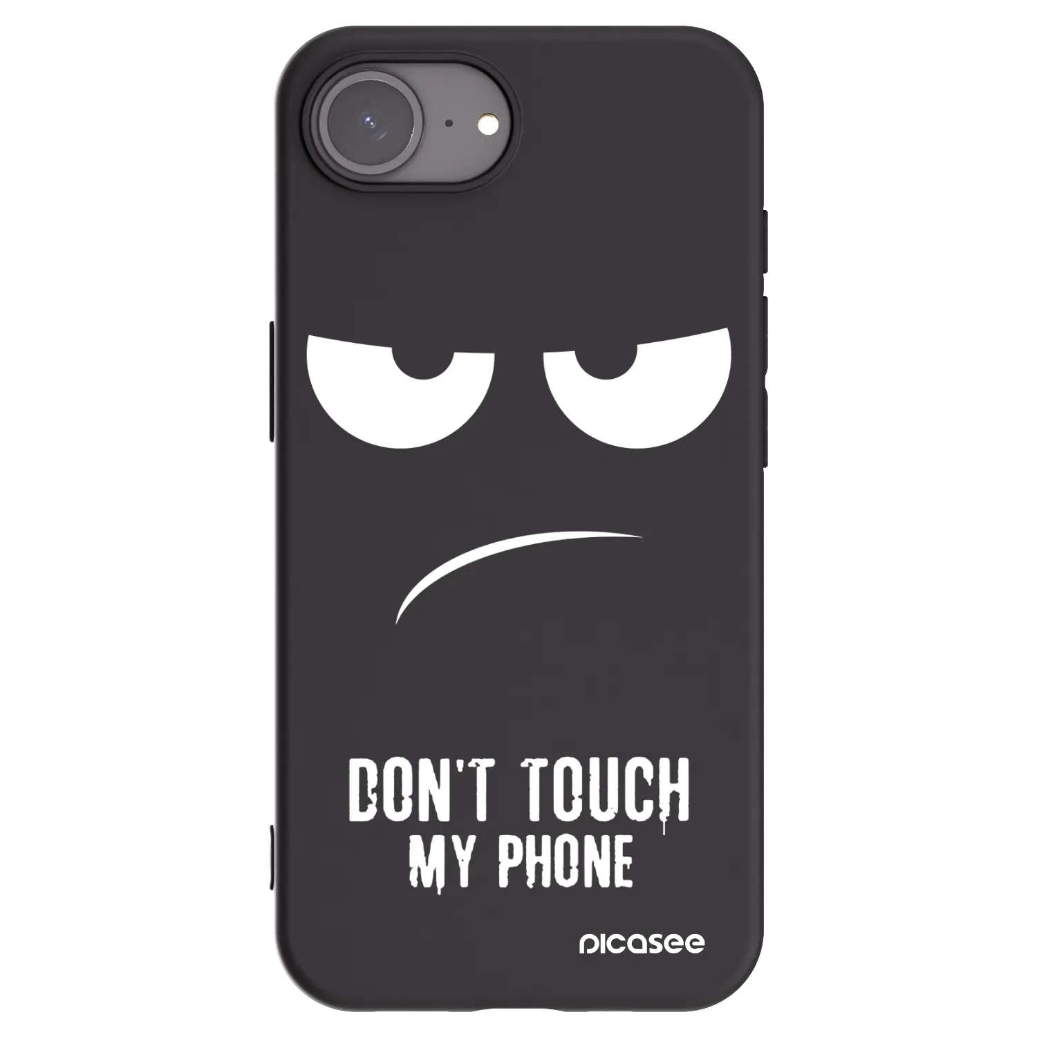Picasee crna silikonska maskica za Apple iPhone 17e - Don't Touch My Phone