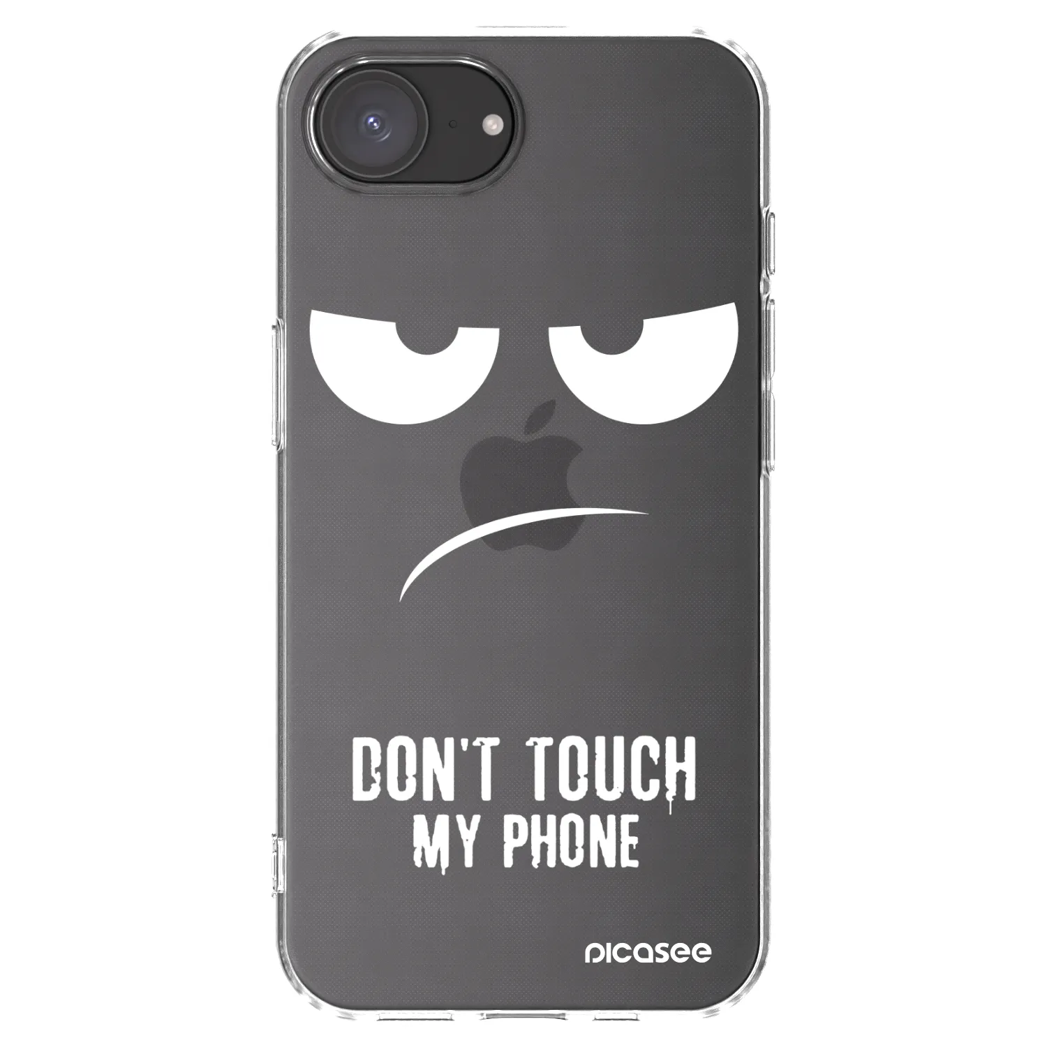 Picasee silikonska prozirna maskica za Apple iPhone 17e - Don't Touch My Phone
