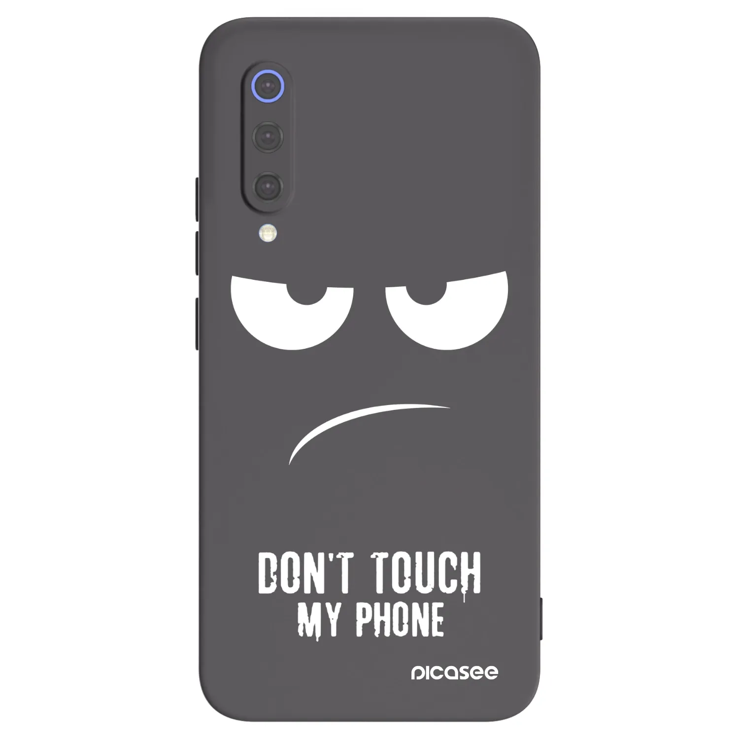Picasee crna silikonska maskica za Xiaomi Mi 9 SE - Don't Touch My Phone