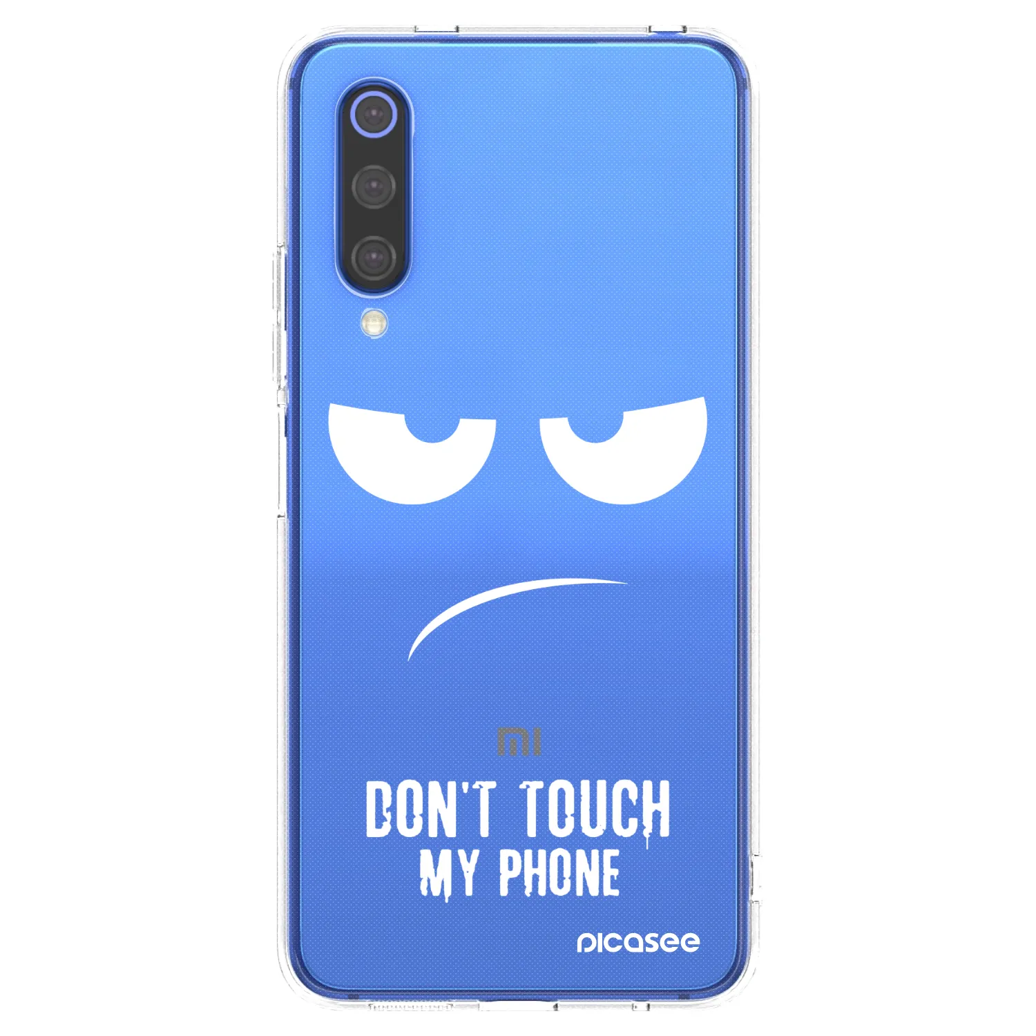 Picasee silikonska prozirna maskica za Xiaomi Mi 9 SE - Don't Touch My Phone
