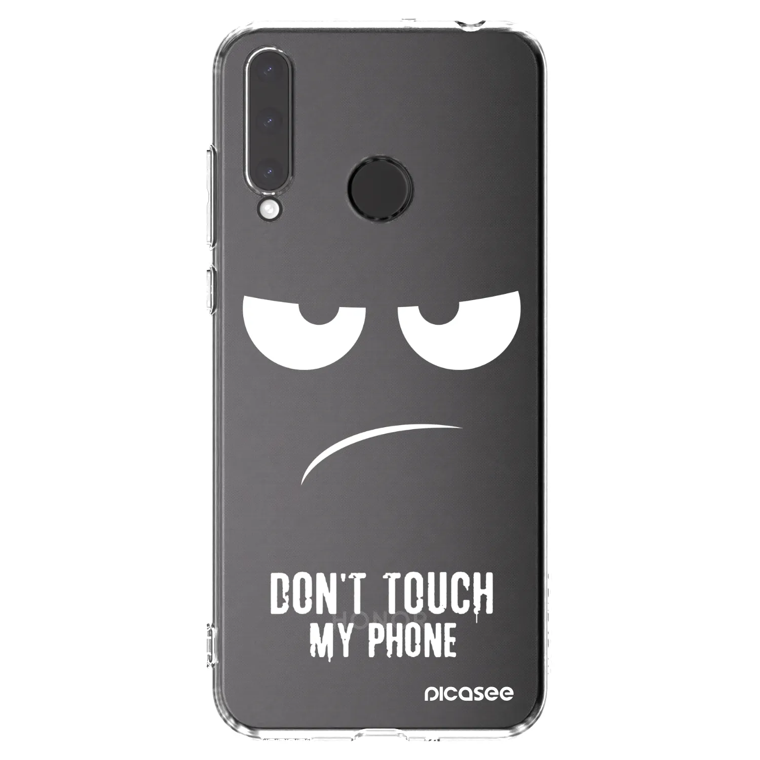Picasee silikonska prozirna maskica za Honor 20 Lite - Don't Touch My Phone