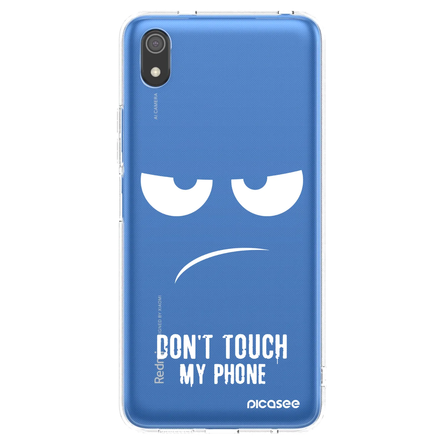 Picasee silikonska prozirna maskica za Xiaomi Redmi 7A - Don't Touch My Phone