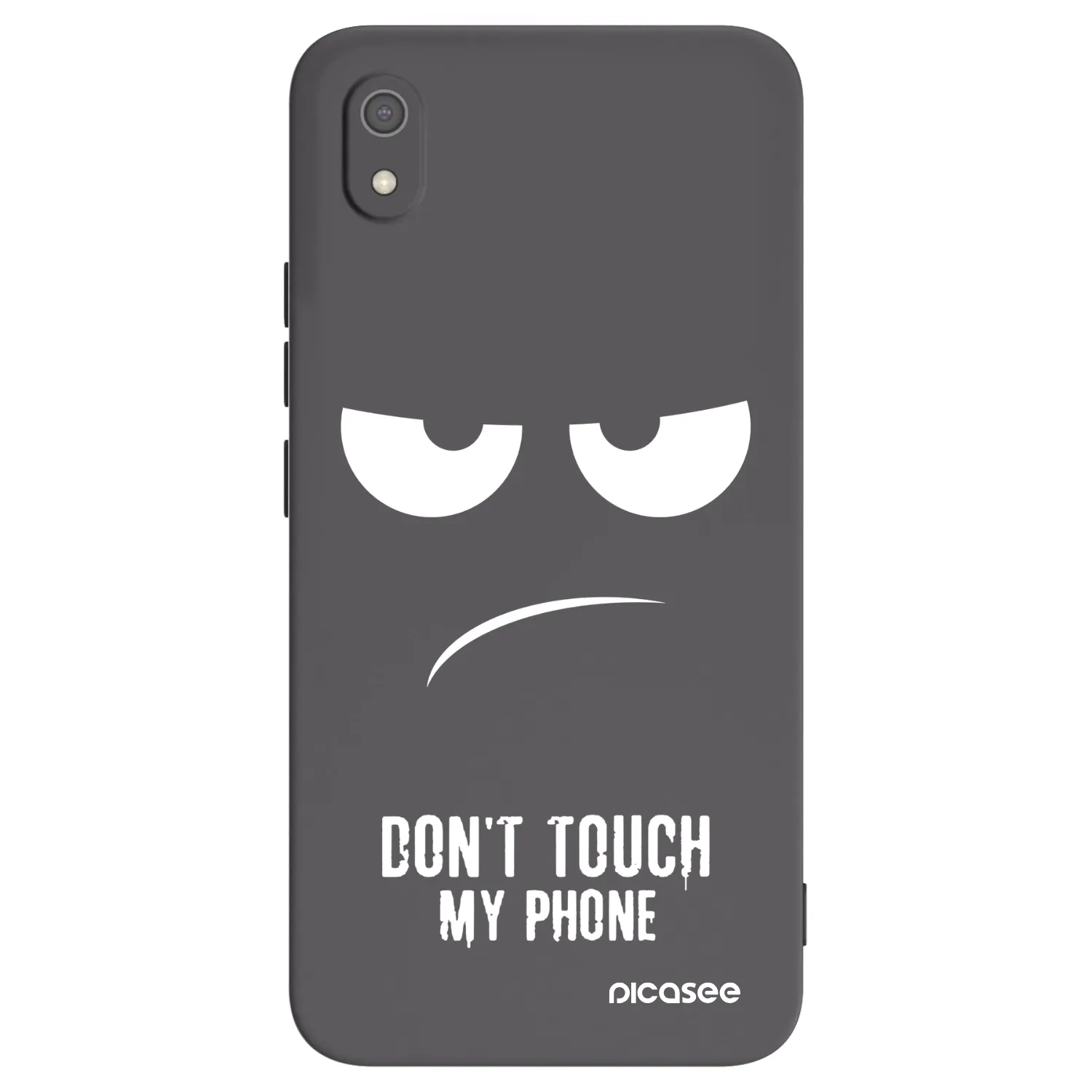 Picasee crna silikonska maskica za Xiaomi Redmi 7A - Don't Touch My Phone