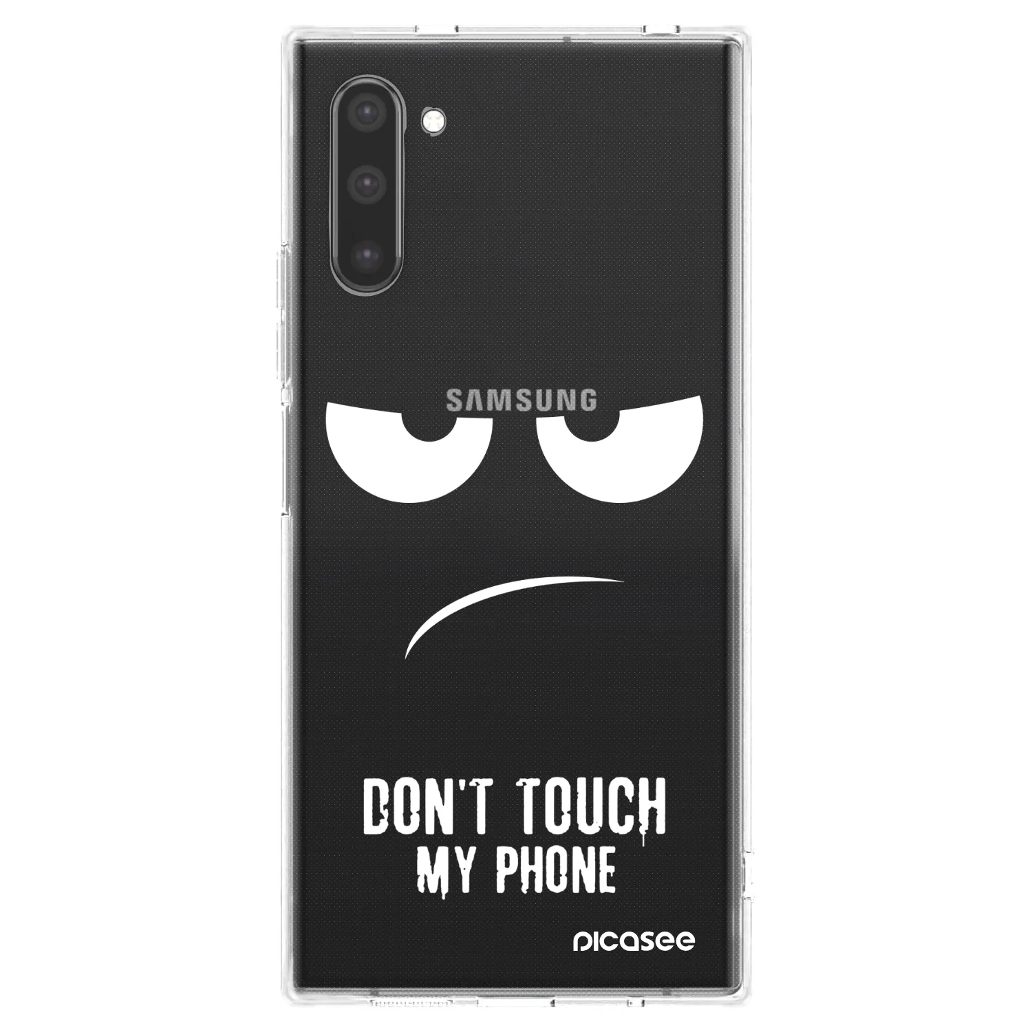 Picasee silikonska prozirna maskica za Samsung Galaxy Note 10 N970F - Don't Touch My Phone