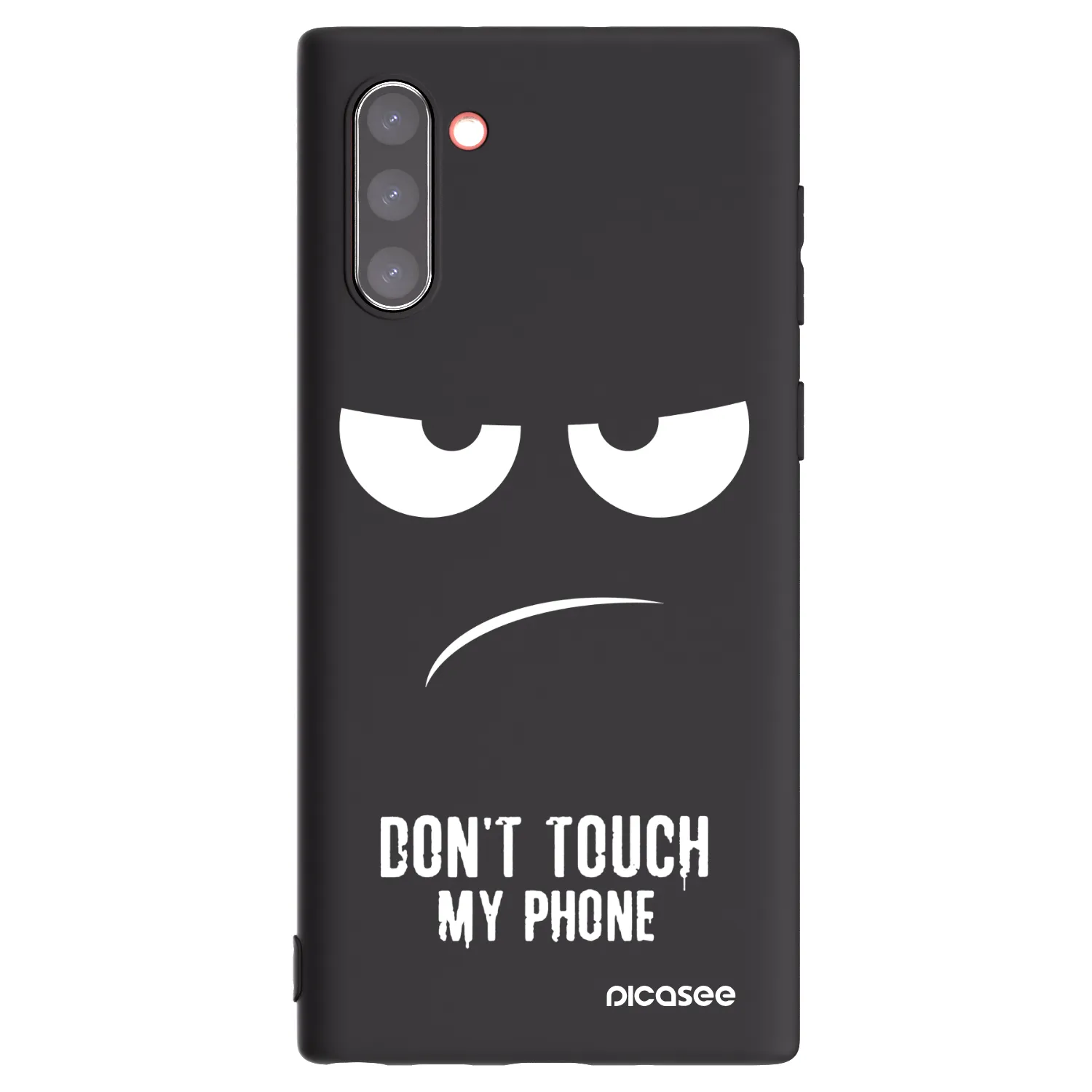 Picasee crna silikonska maskica za Samsung Galaxy Note 10 N970F - Don't Touch My Phone
