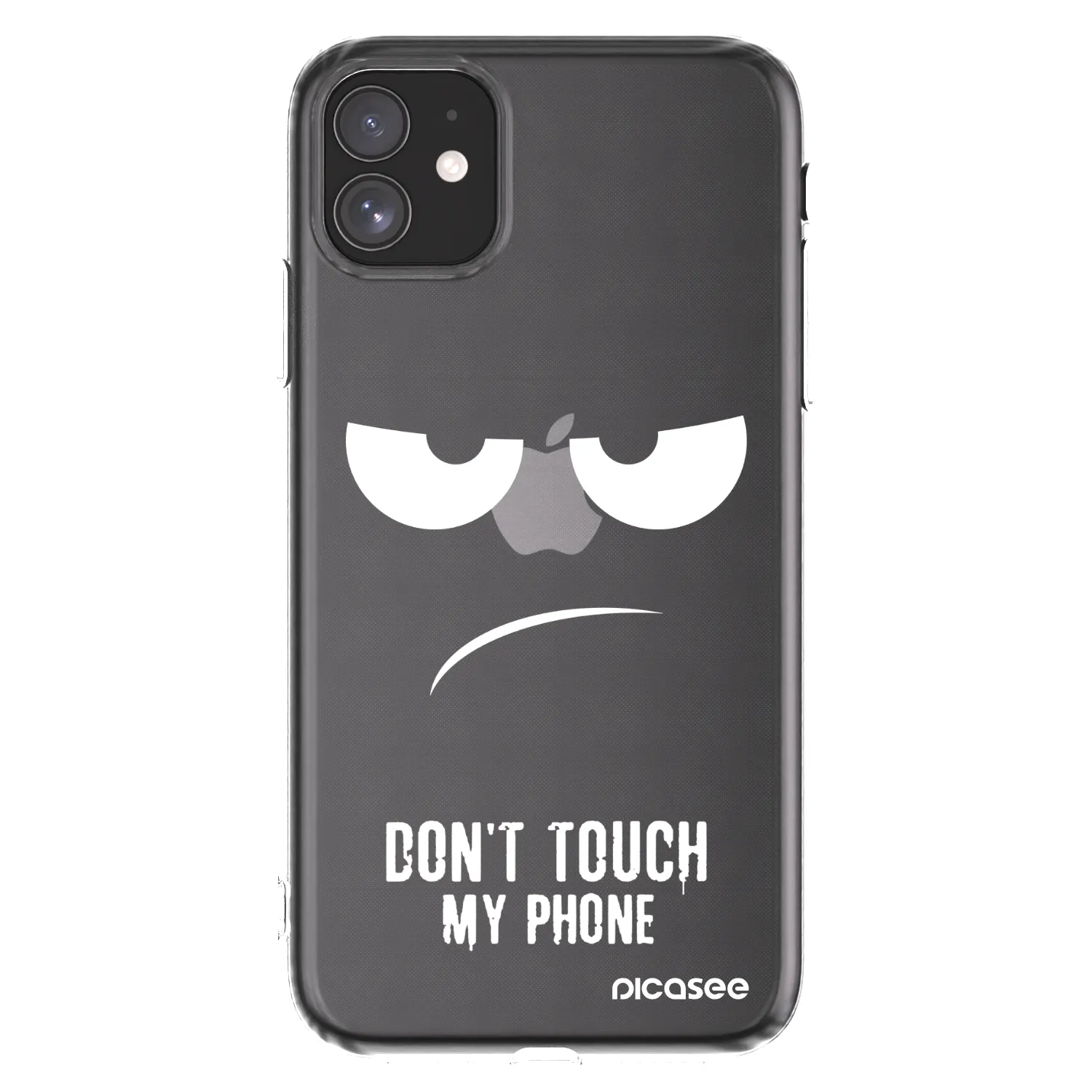 Picasee silikonska prozirna maskica za Apple iPhone 11 - Don't Touch My Phone