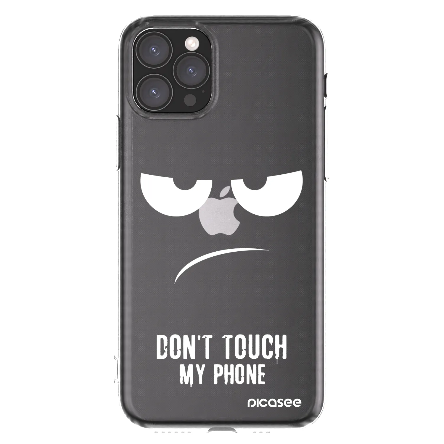 Picasee silikonska prozirna maskica za Apple iPhone 11 Pro - Don't Touch My Phone