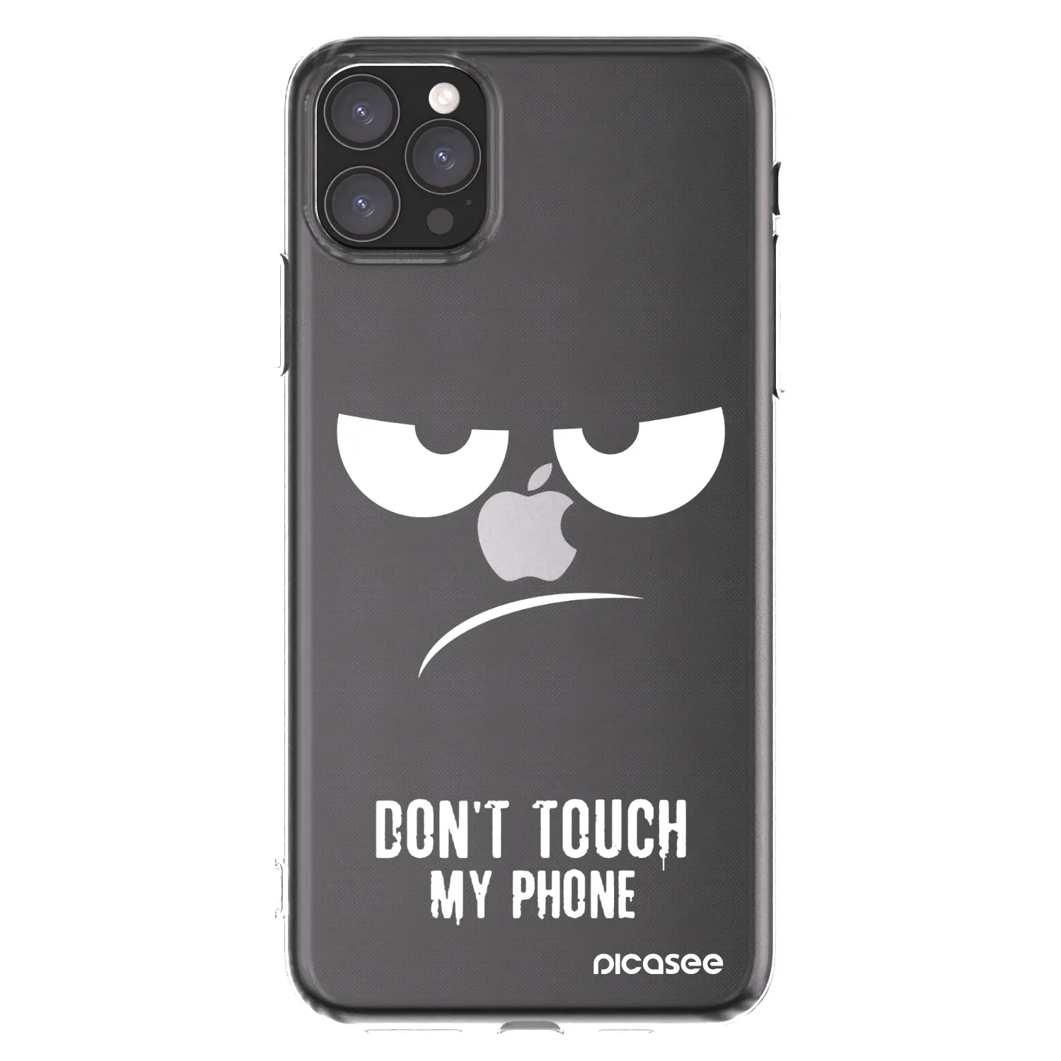 Picasee silikonska prozirna maskica za Apple iPhone 11 Pro Max - Don't Touch My Phone