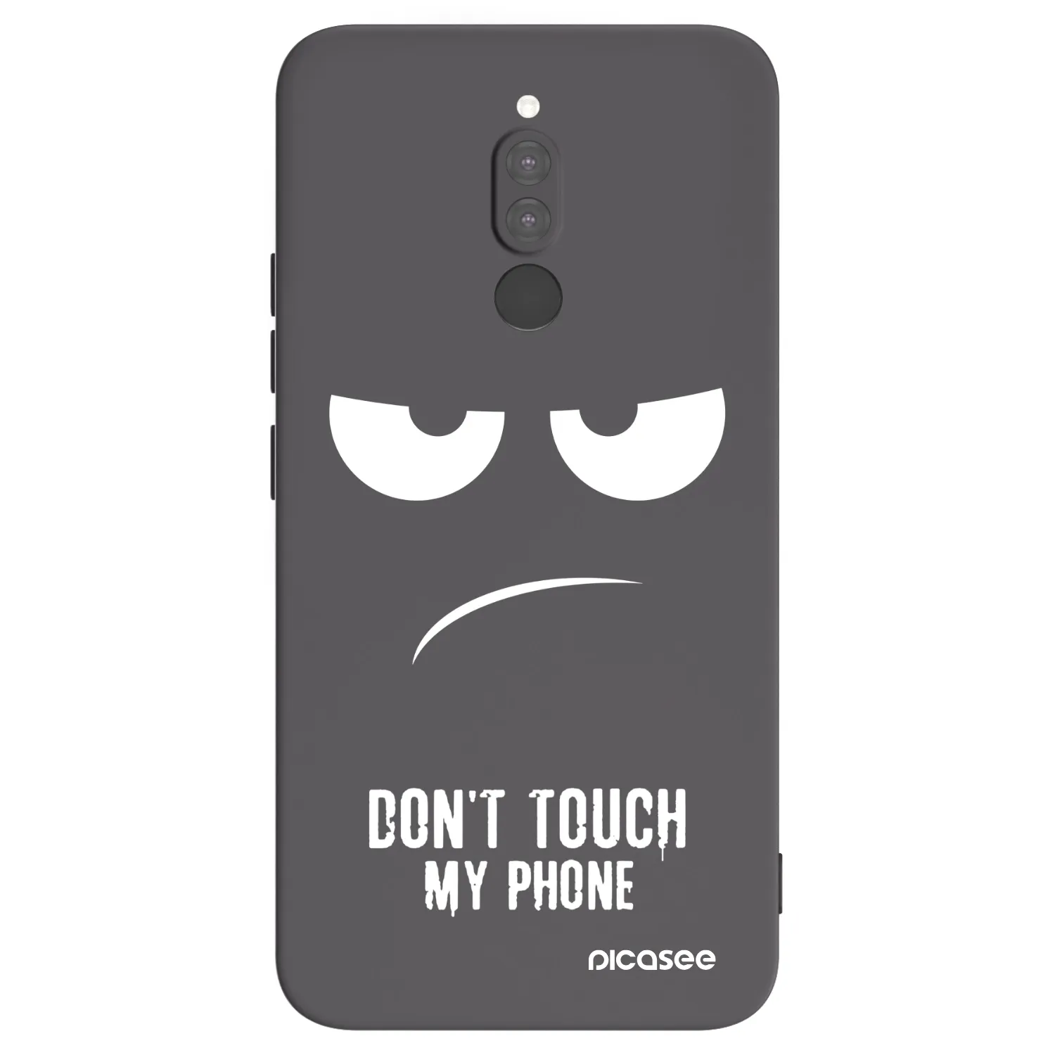 Picasee crna silikonska maskica za Xiaomi Redmi 8 - Don't Touch My Phone