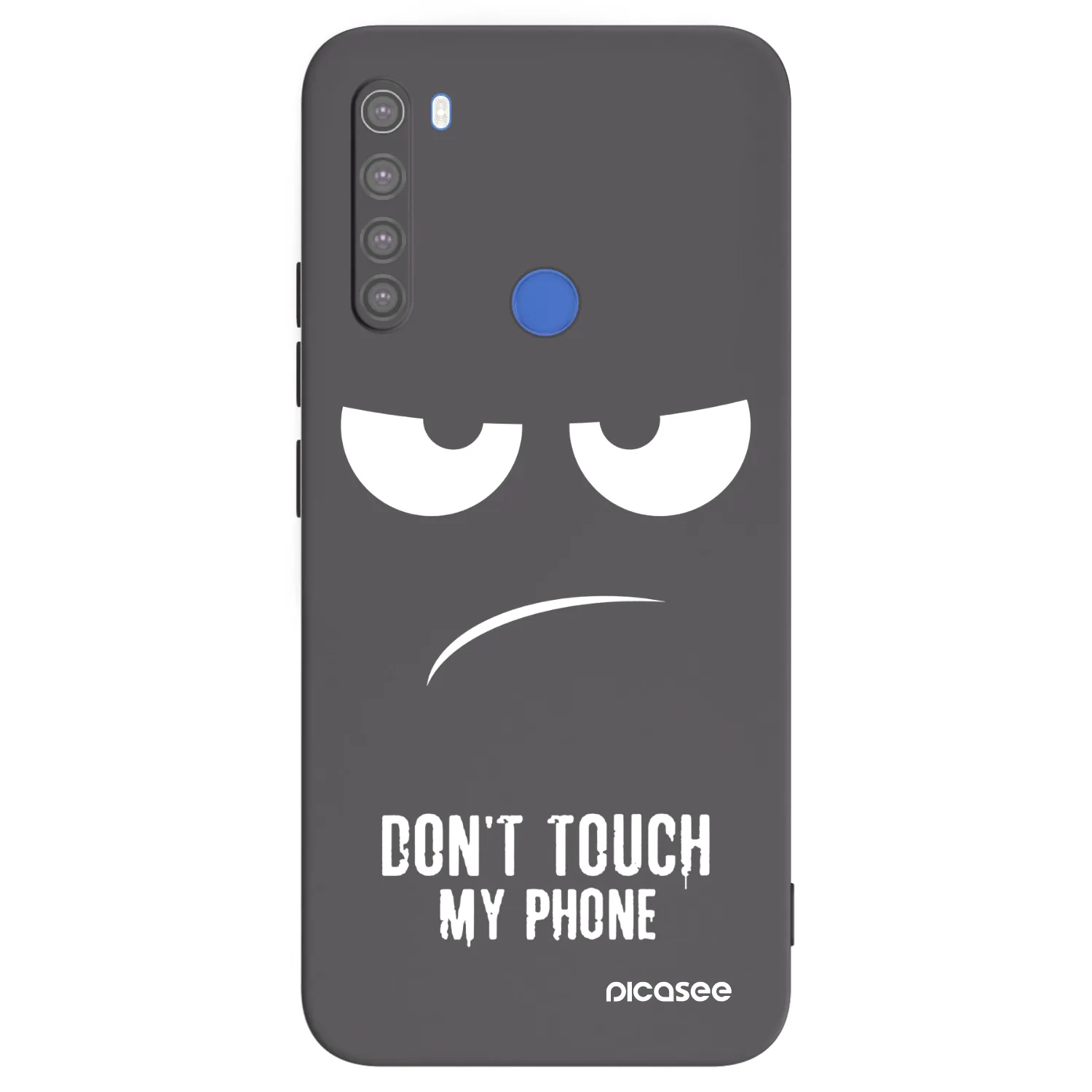 Picasee crna silikonska maskica za Xiaomi Redmi Note 8T - Don't Touch My Phone