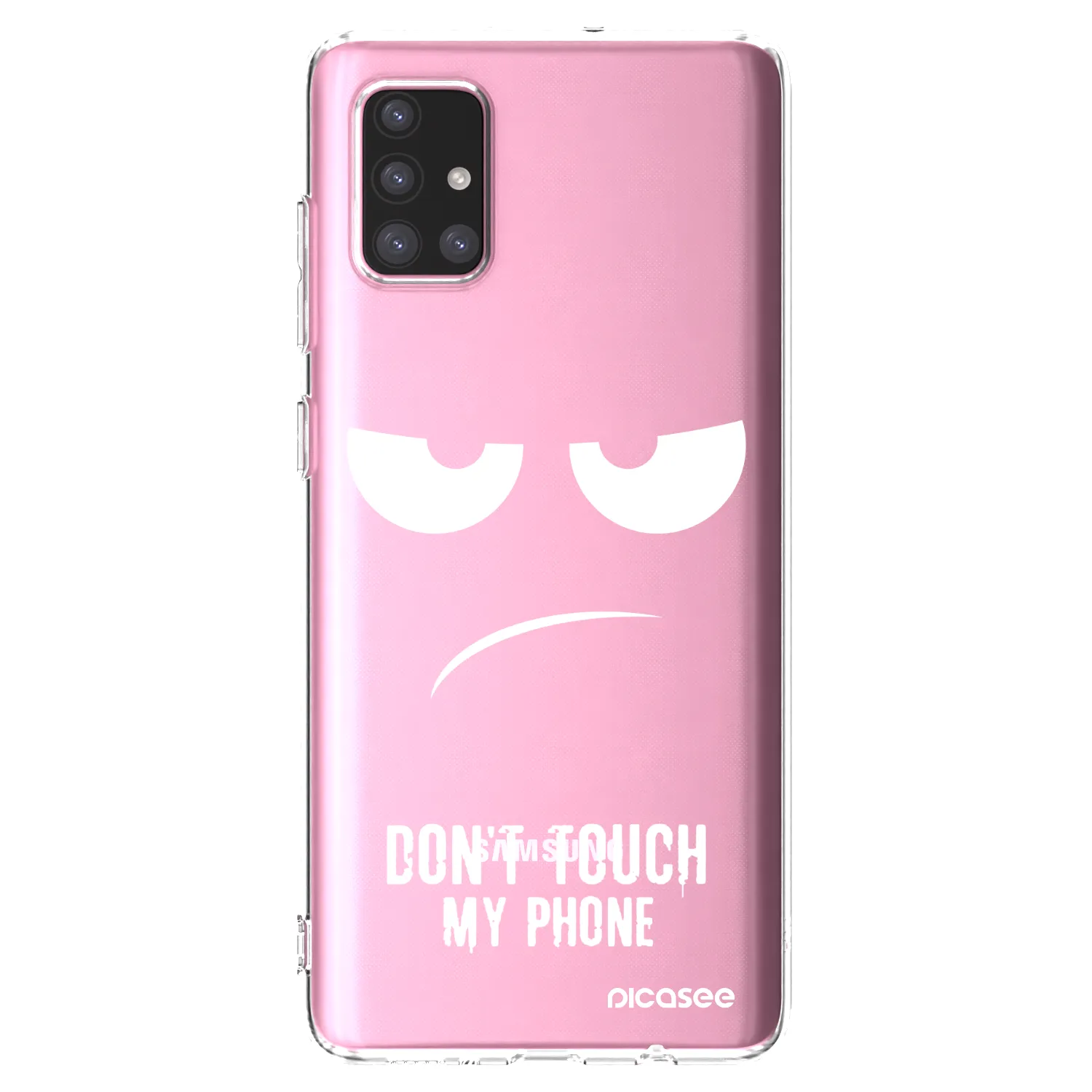 Picasee silikonska prozirna maskica za Samsung Galaxy A71 A715F - Don't Touch My Phone